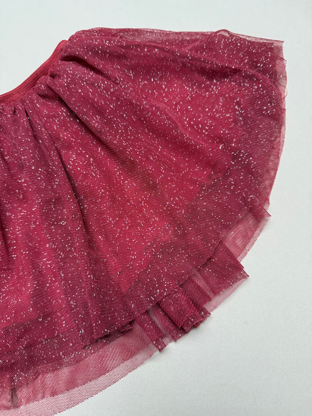 Zara Sparkly Burgundy Red Tutu Skirt in 12-18 Months