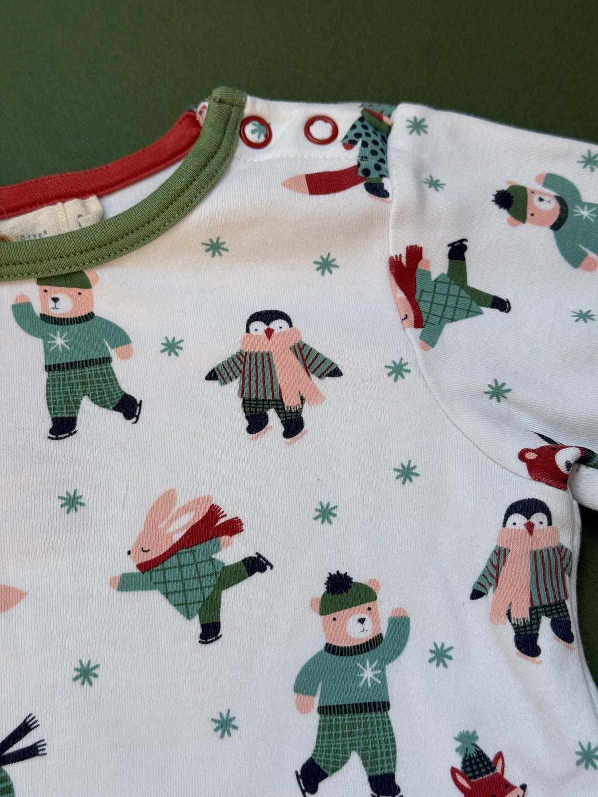 Pigeon Organic Cotton Winter Friends Long Sleeved Top in 2-3 Years