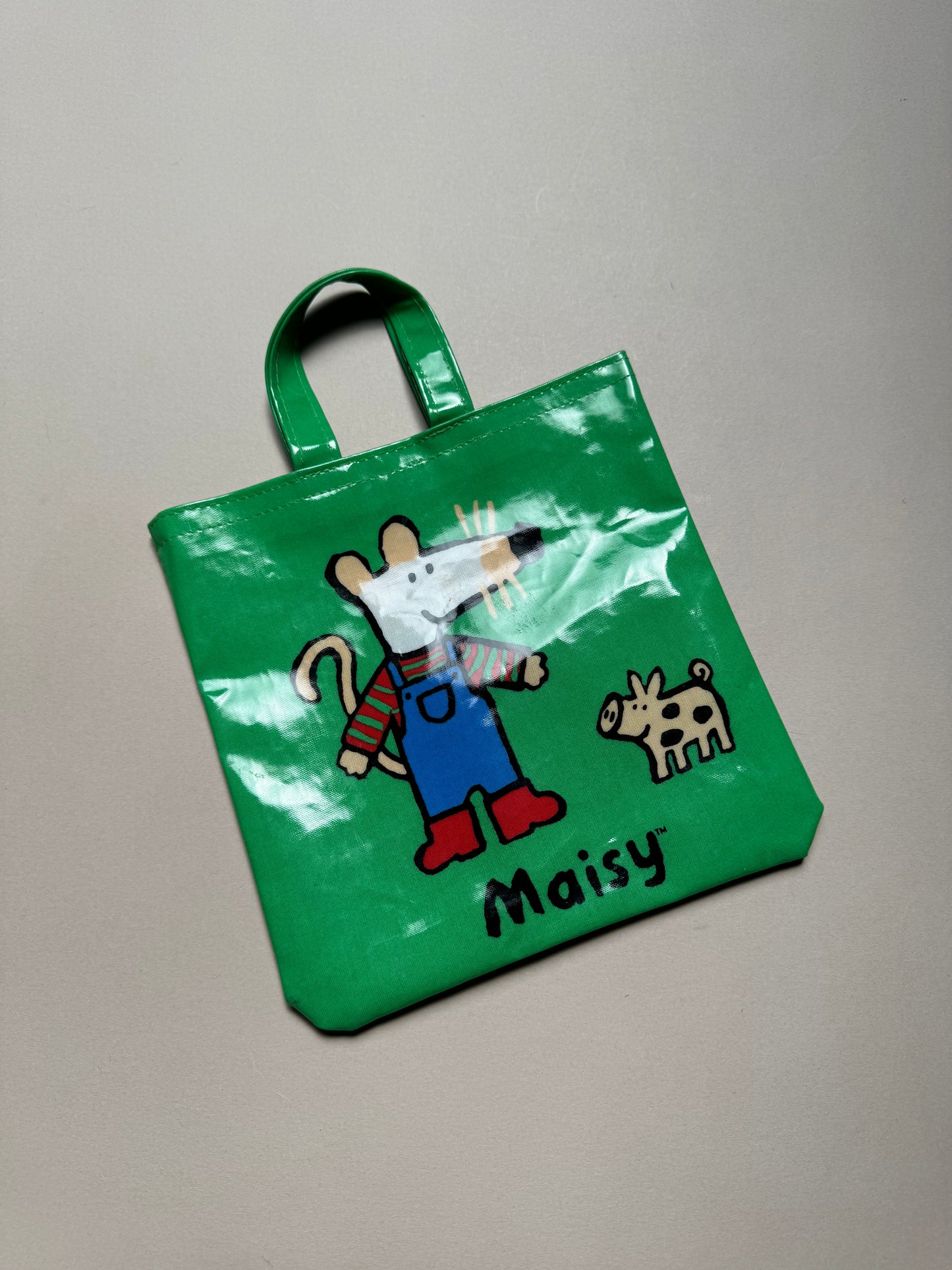 Vintage Maisy Mouse Oil Cloth Bag