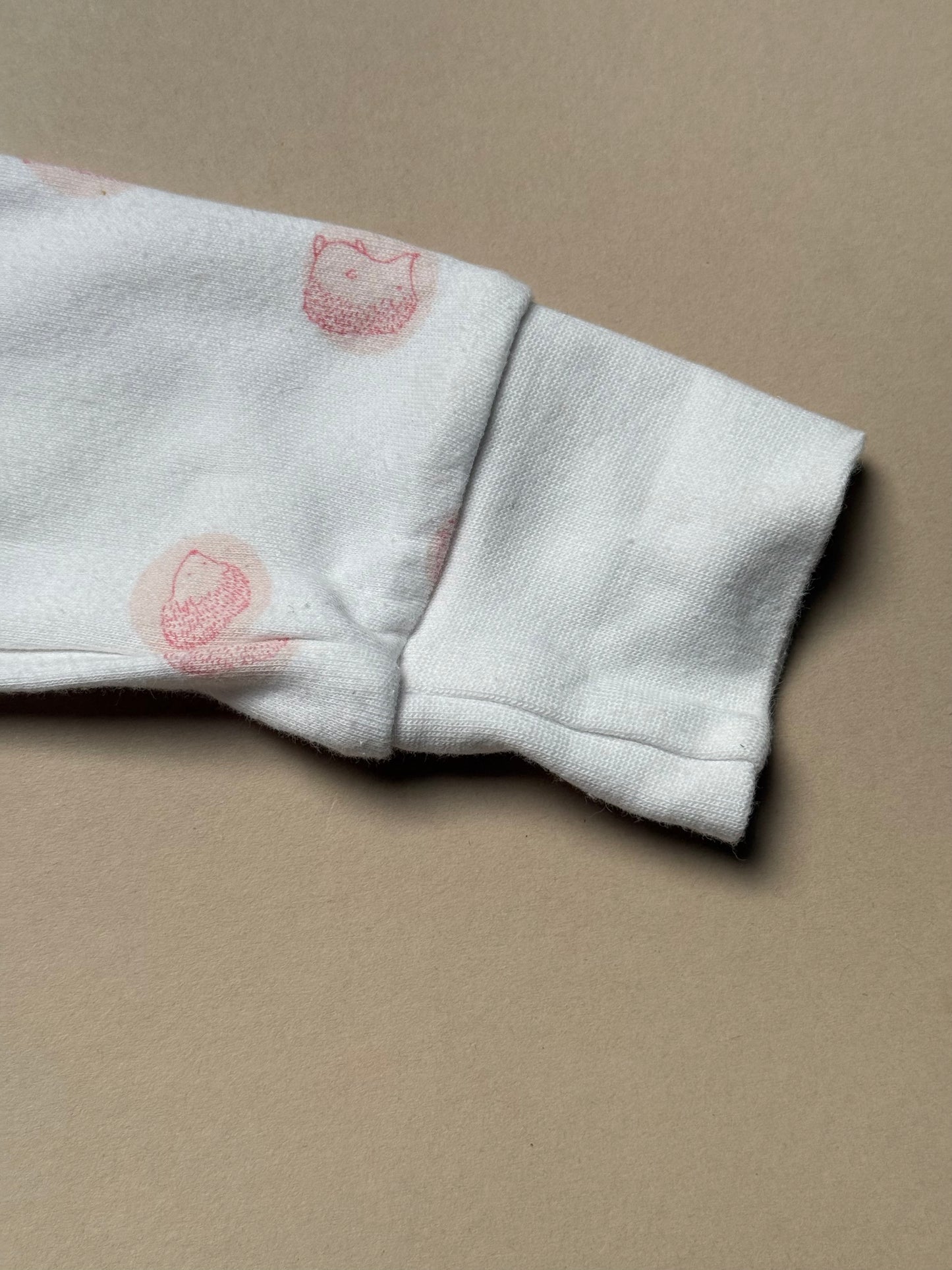 Zara Hedgehog Printed Long Sleeved Onesie in 3-6 Months