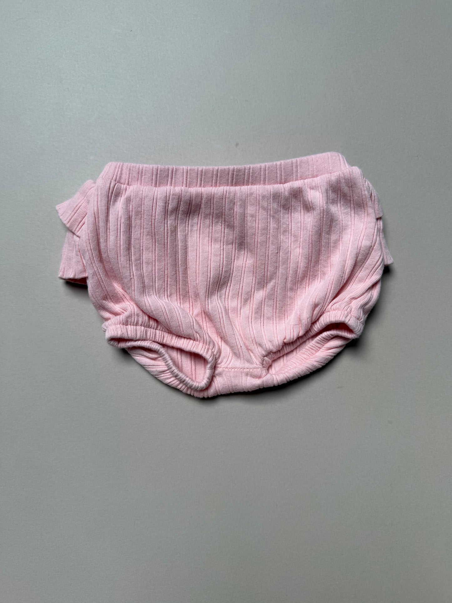 Seed Daisy Printed & Pink Ruffled Bloomers Set in 6-12 Months