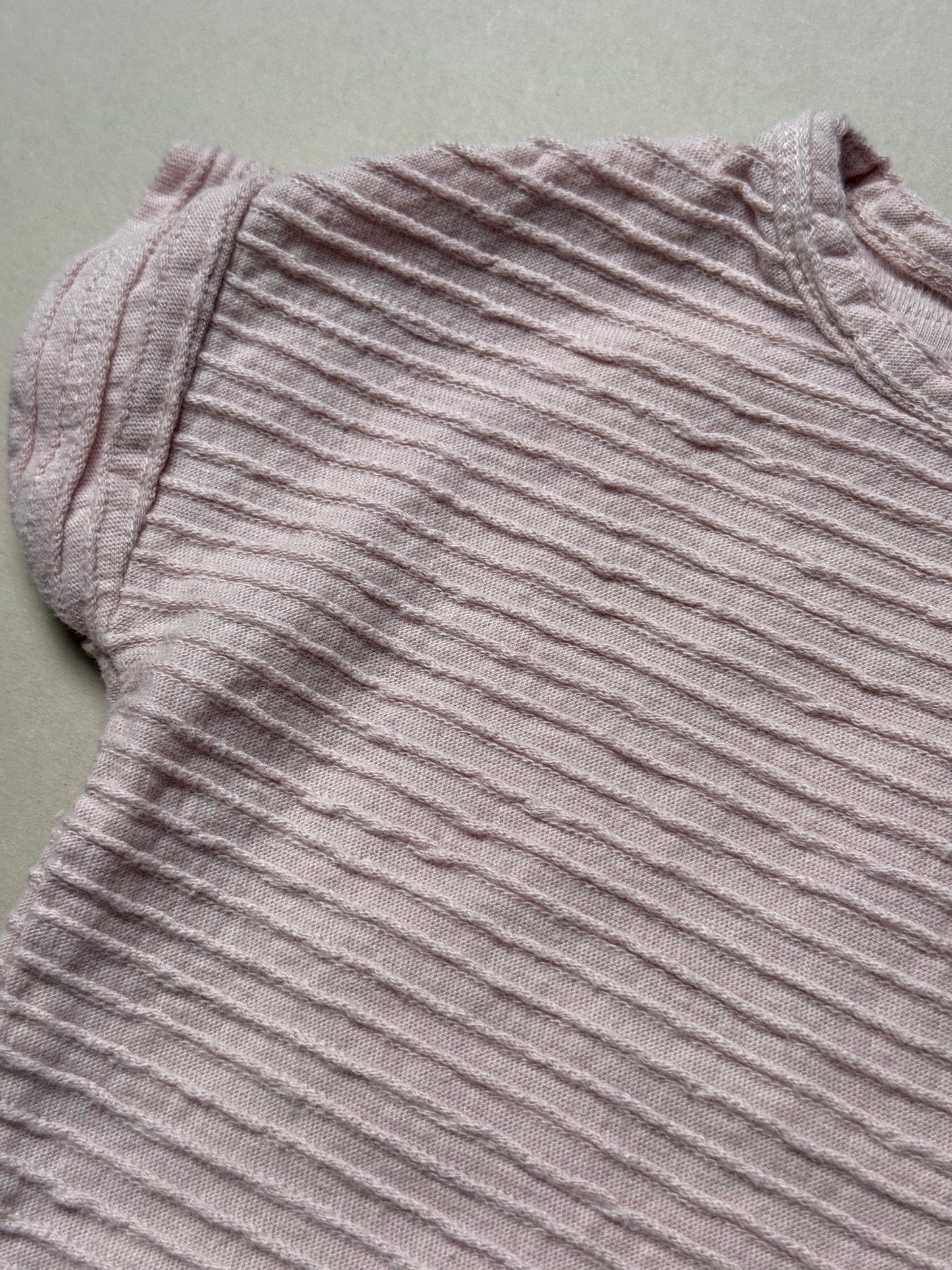 Zara Pink Ribbed Summer Set in 1-3 Months
