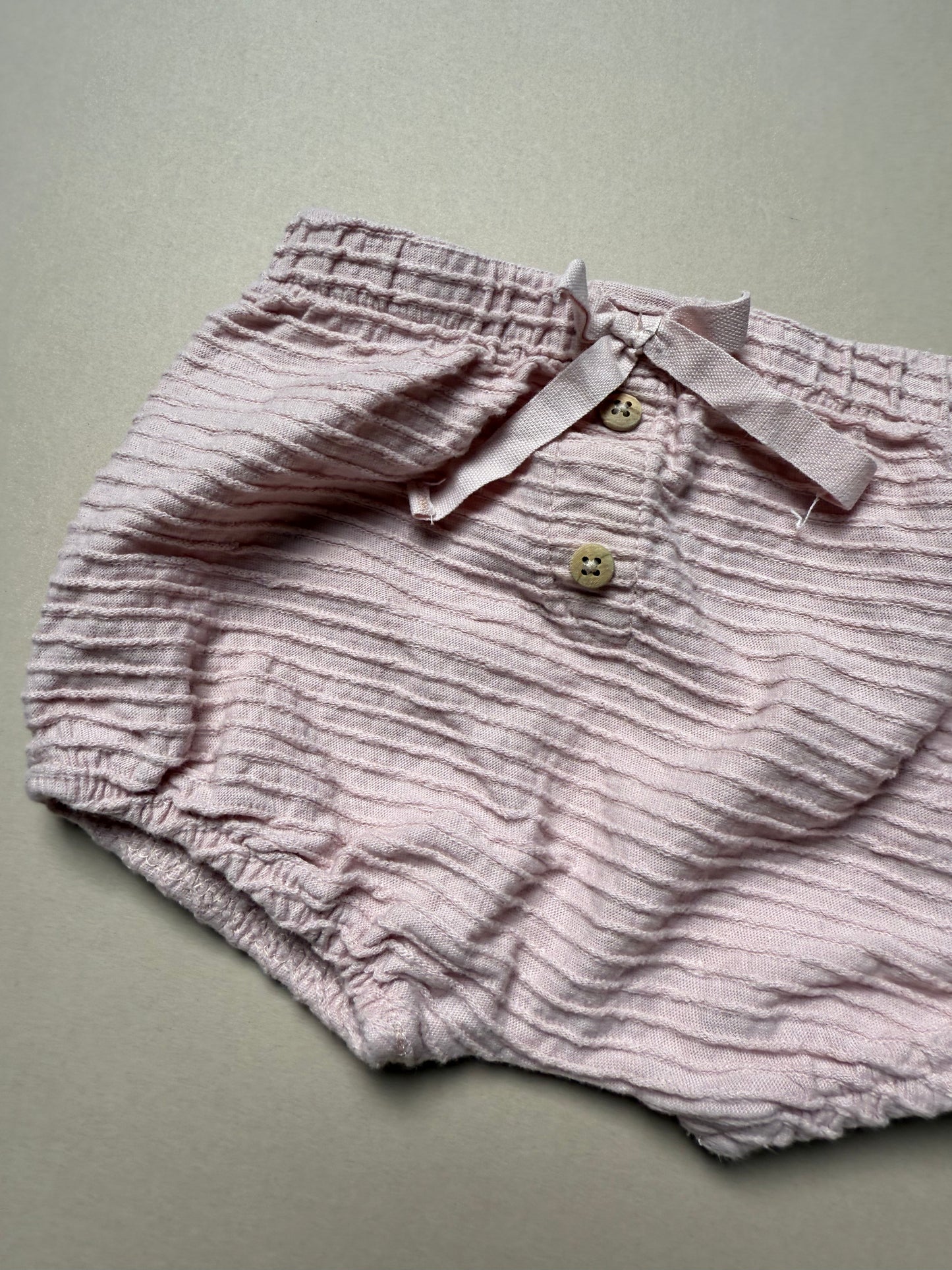 Zara Pink Ribbed Summer Set in 1-3 Months