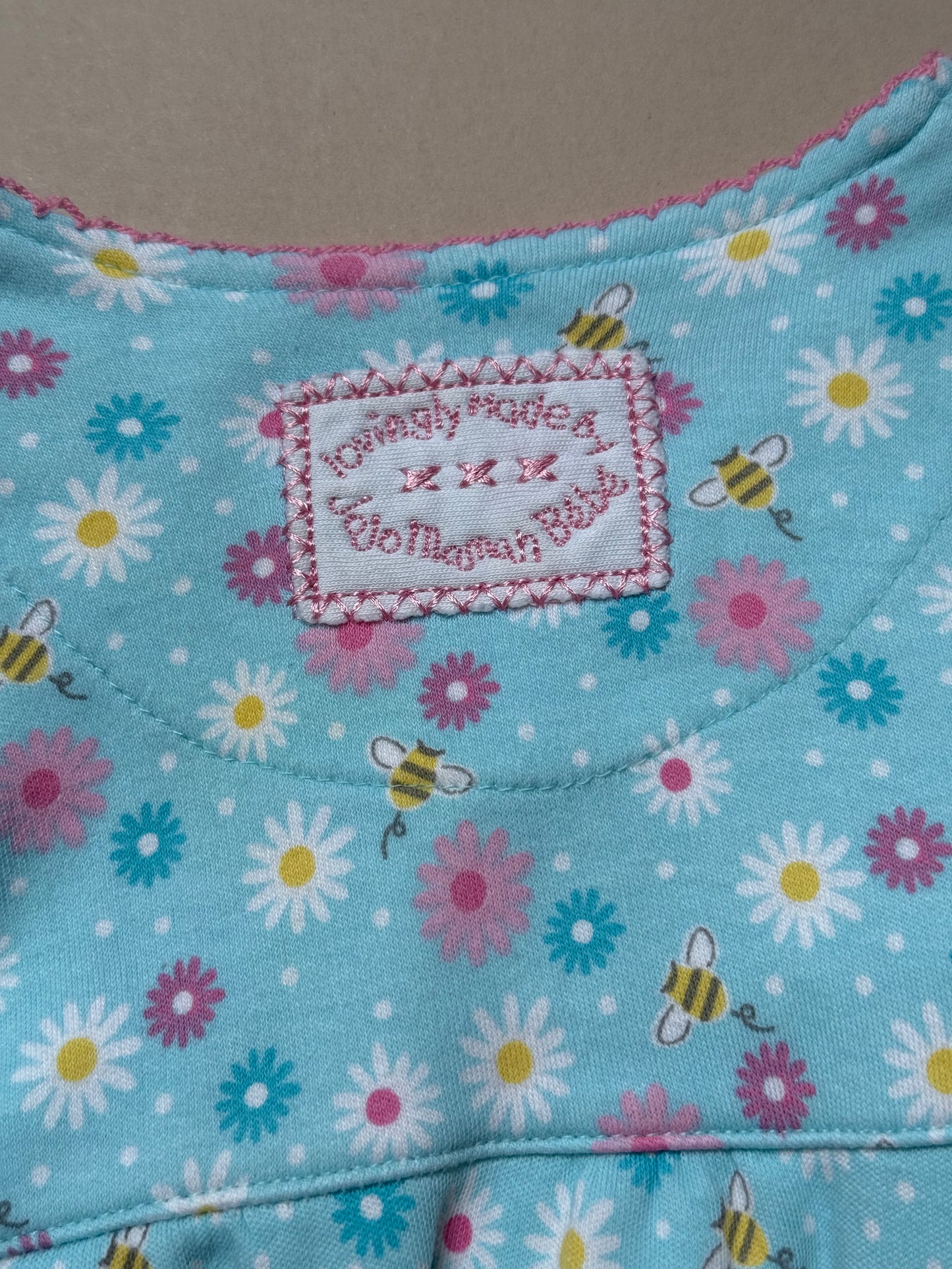 Jojo Maman Bebe Spring Florals Long Sleeved Onesie in Newborn