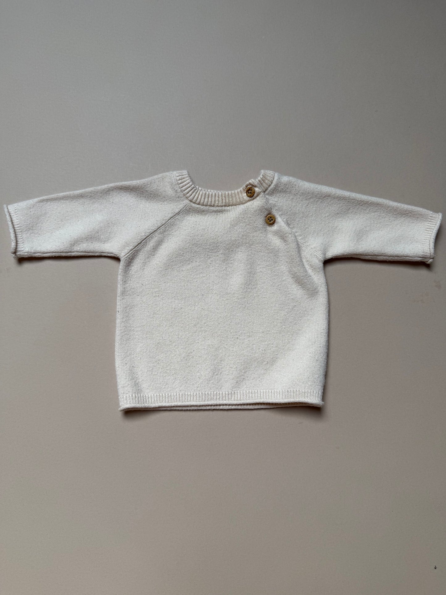 F&F Cream Knitted Set in Newborn