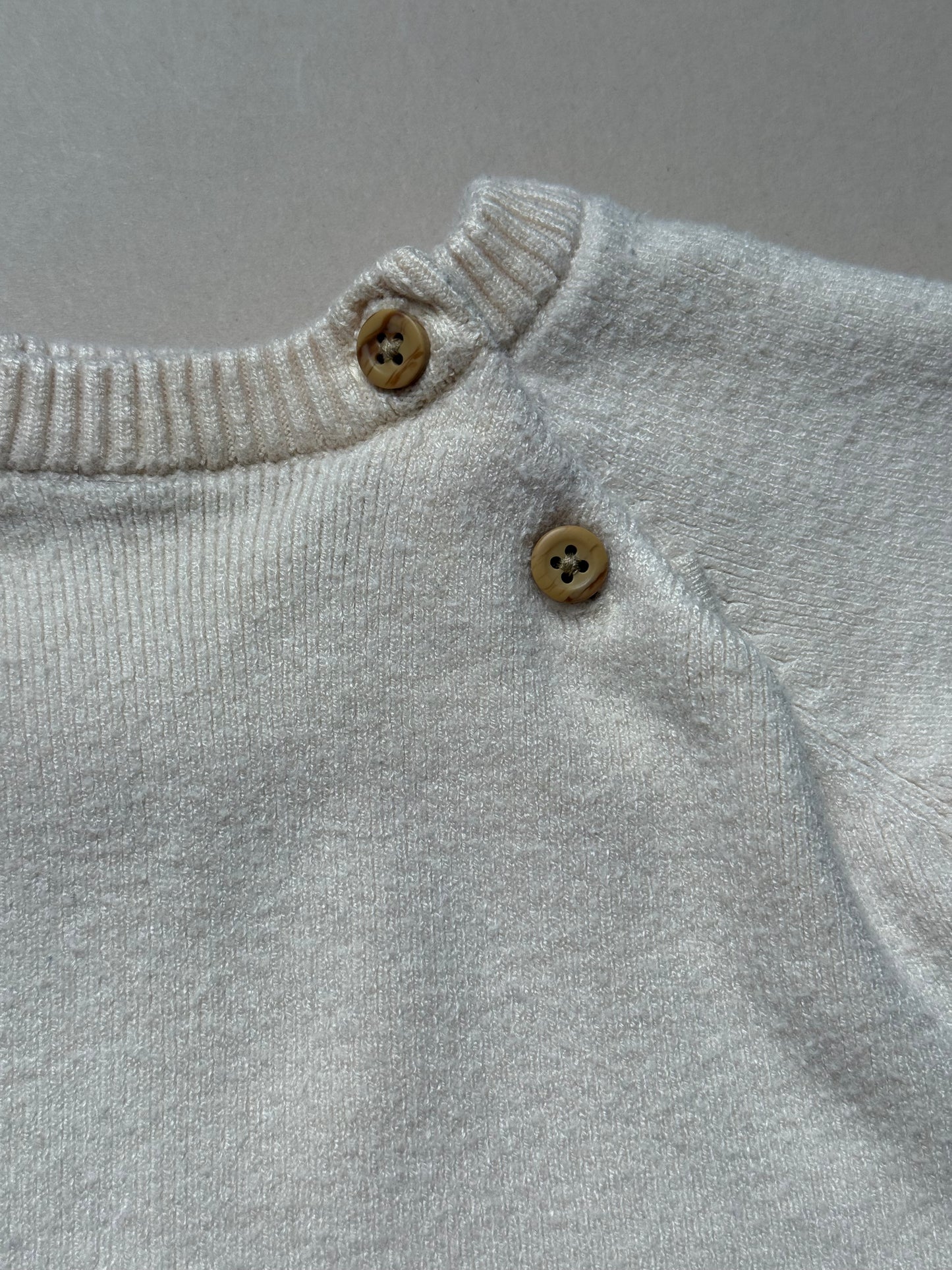 F&F Cream Knitted Set in Newborn