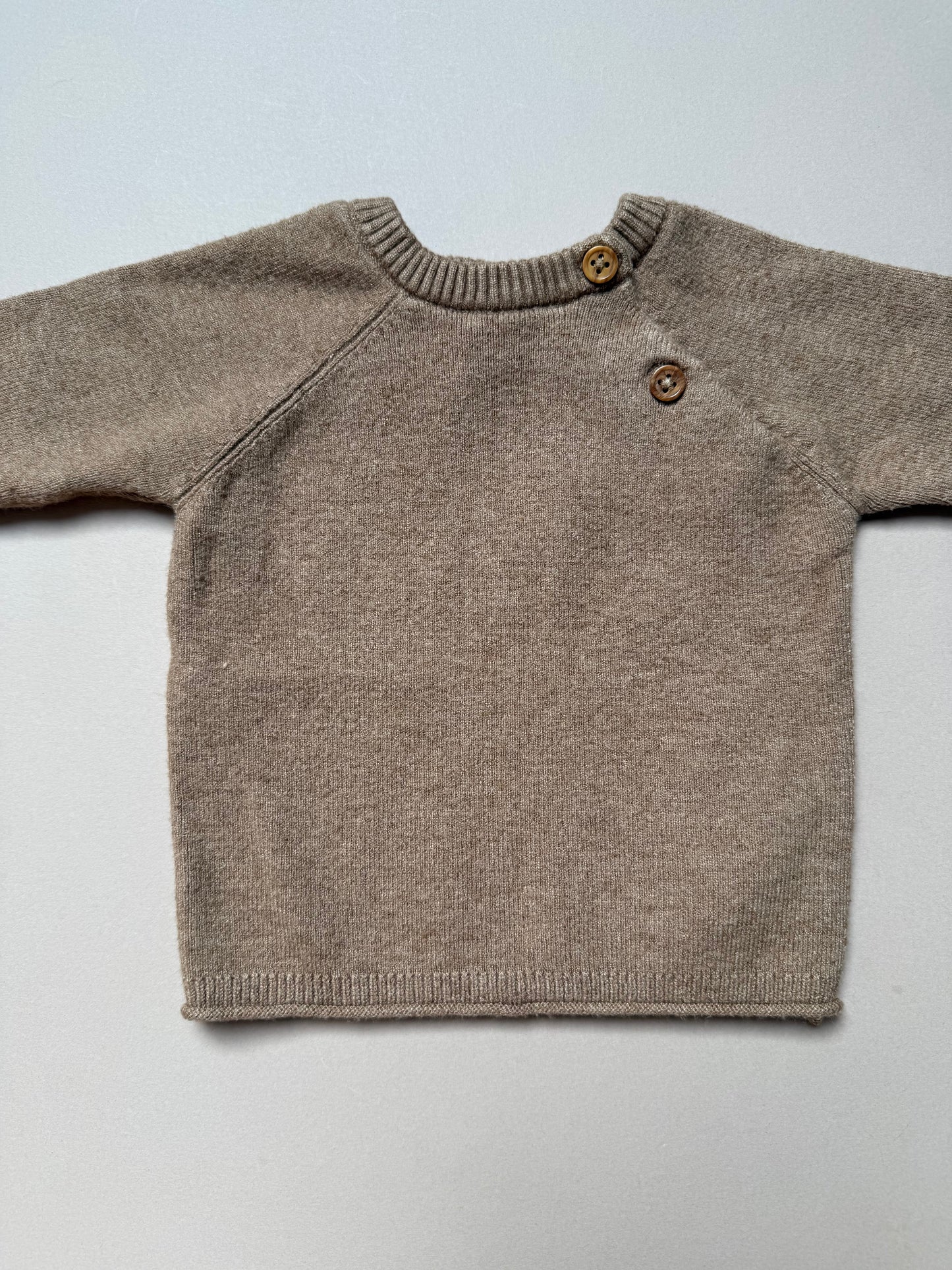 F&F Brown Soft Knitted Set in Newborn