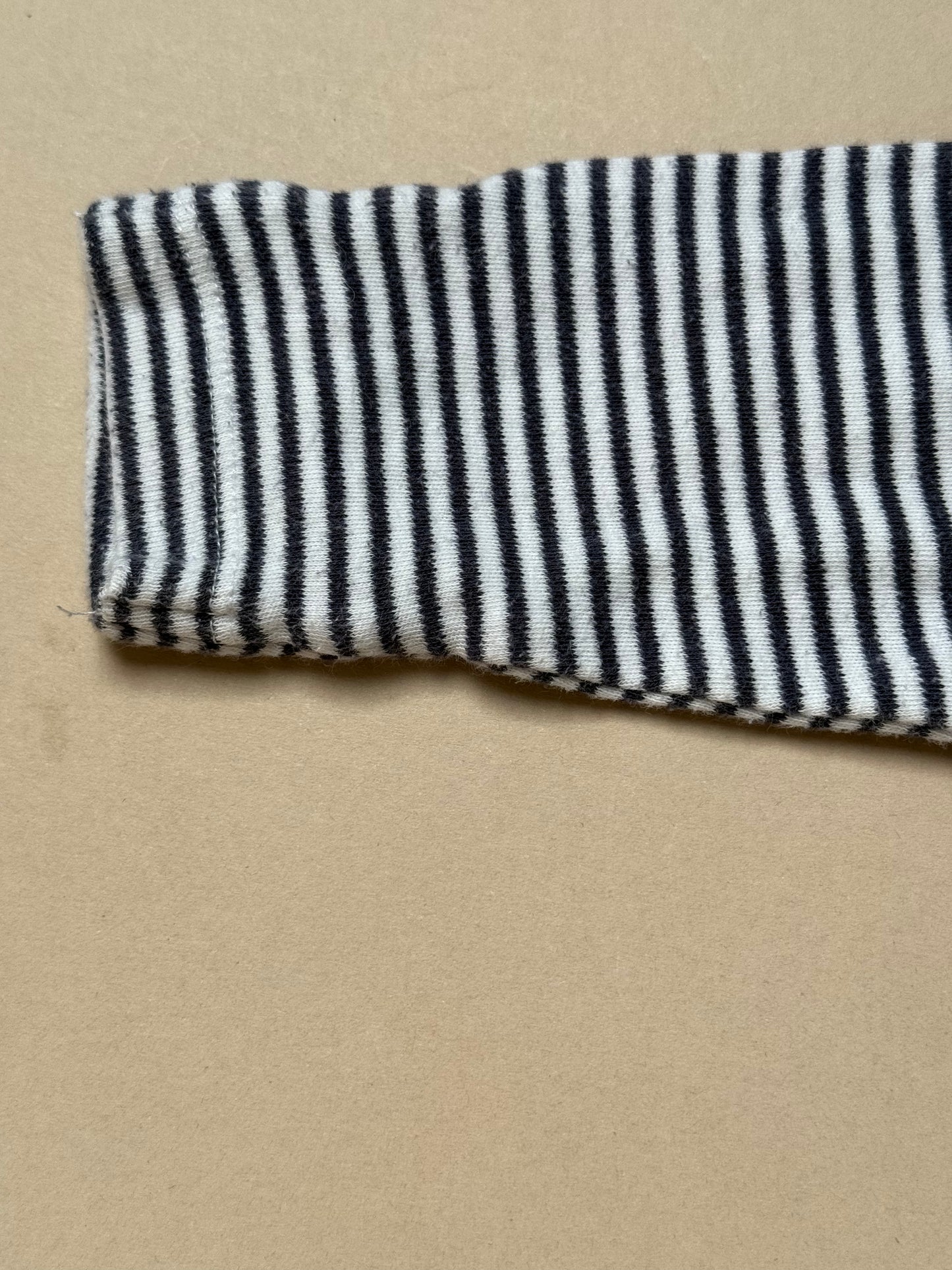 John Lewis Long Sleeved Striped Onesie in 0-3 Months