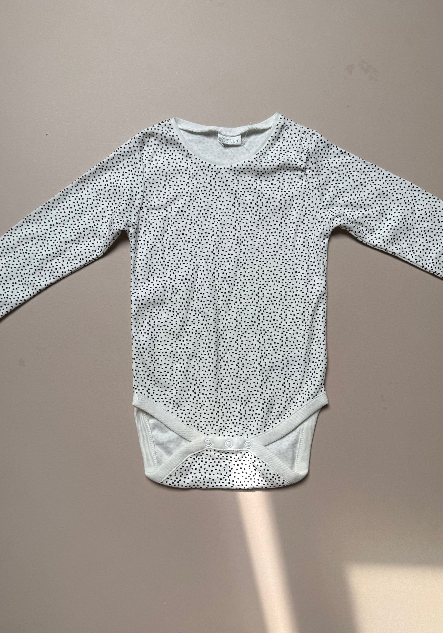 Next Long Sleeved Polka Dot Vest in 18-24 Months