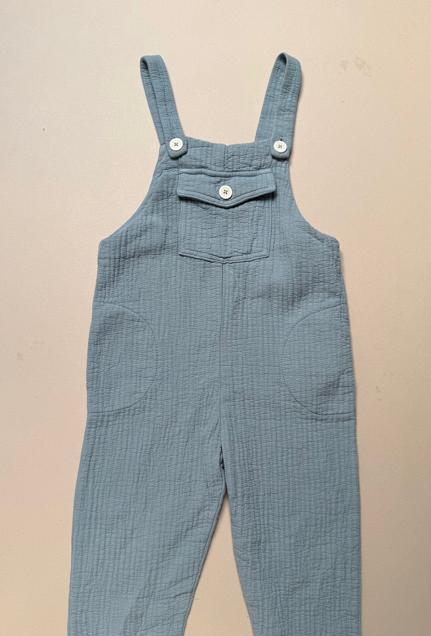 Zara Blue Thick Cotton Dungarees in 3-4 Years