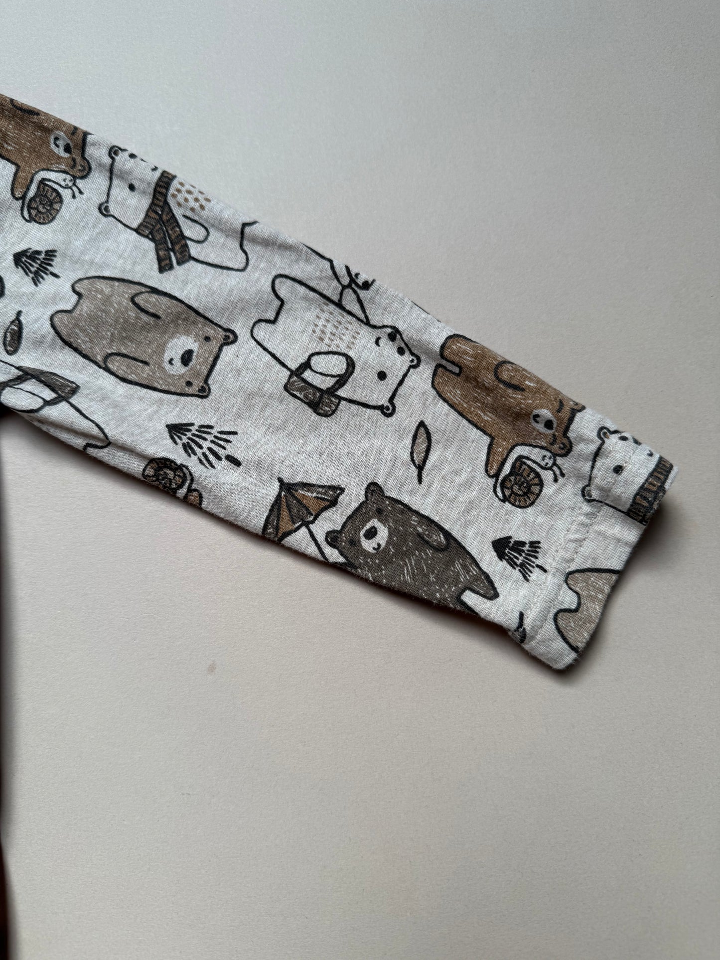 Nutmeg Neutral Bear Long Sleeved Top in 9-12 Months