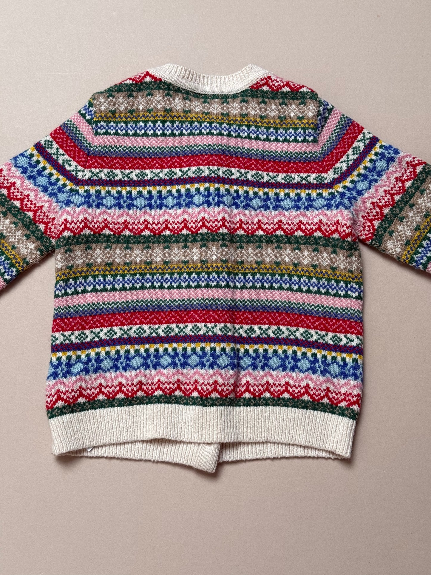 Boden Fairisle Knitted Cardigan in 18-24 Months