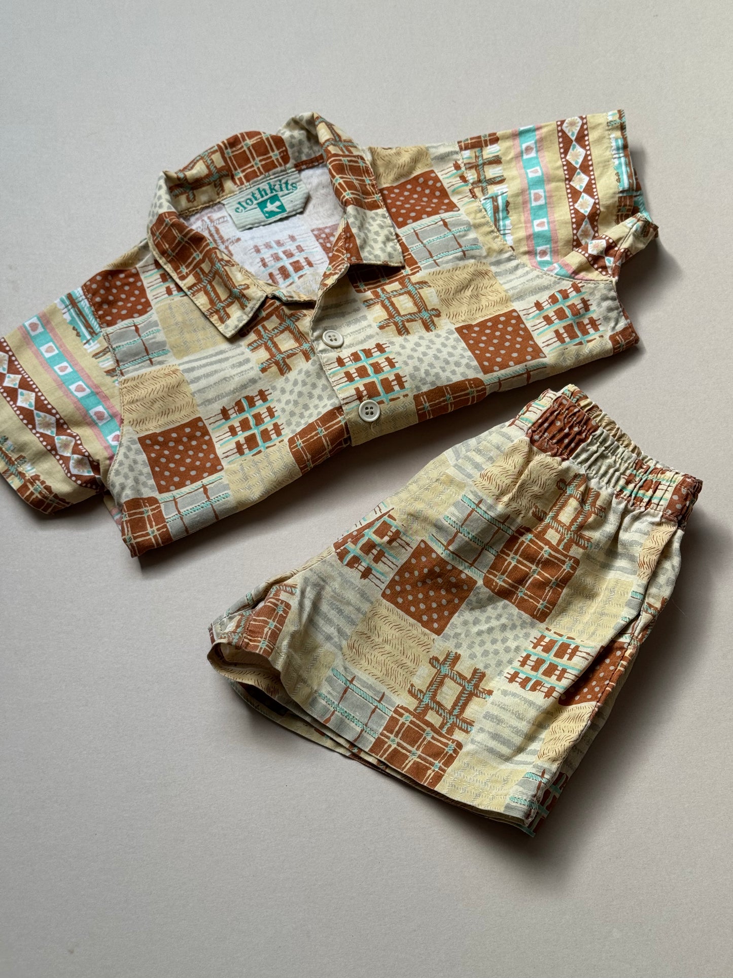 Vintage Cloth Kits Cotton Printed Summer Set in 12 Months