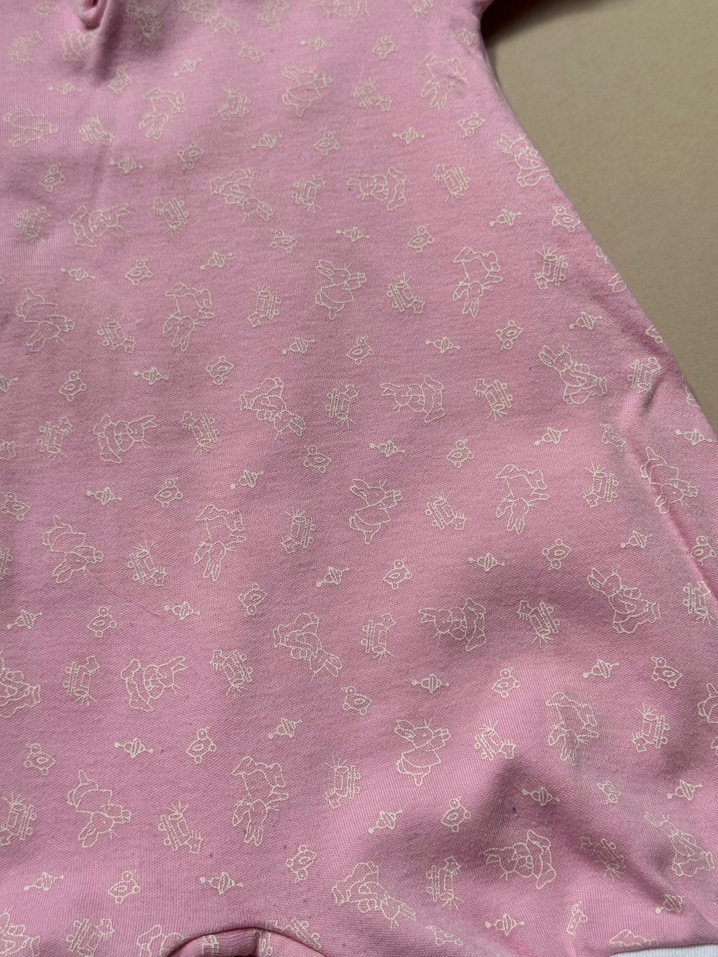Vintage Bunnykins Bunny Printed Onesie Best Fit 6 Months