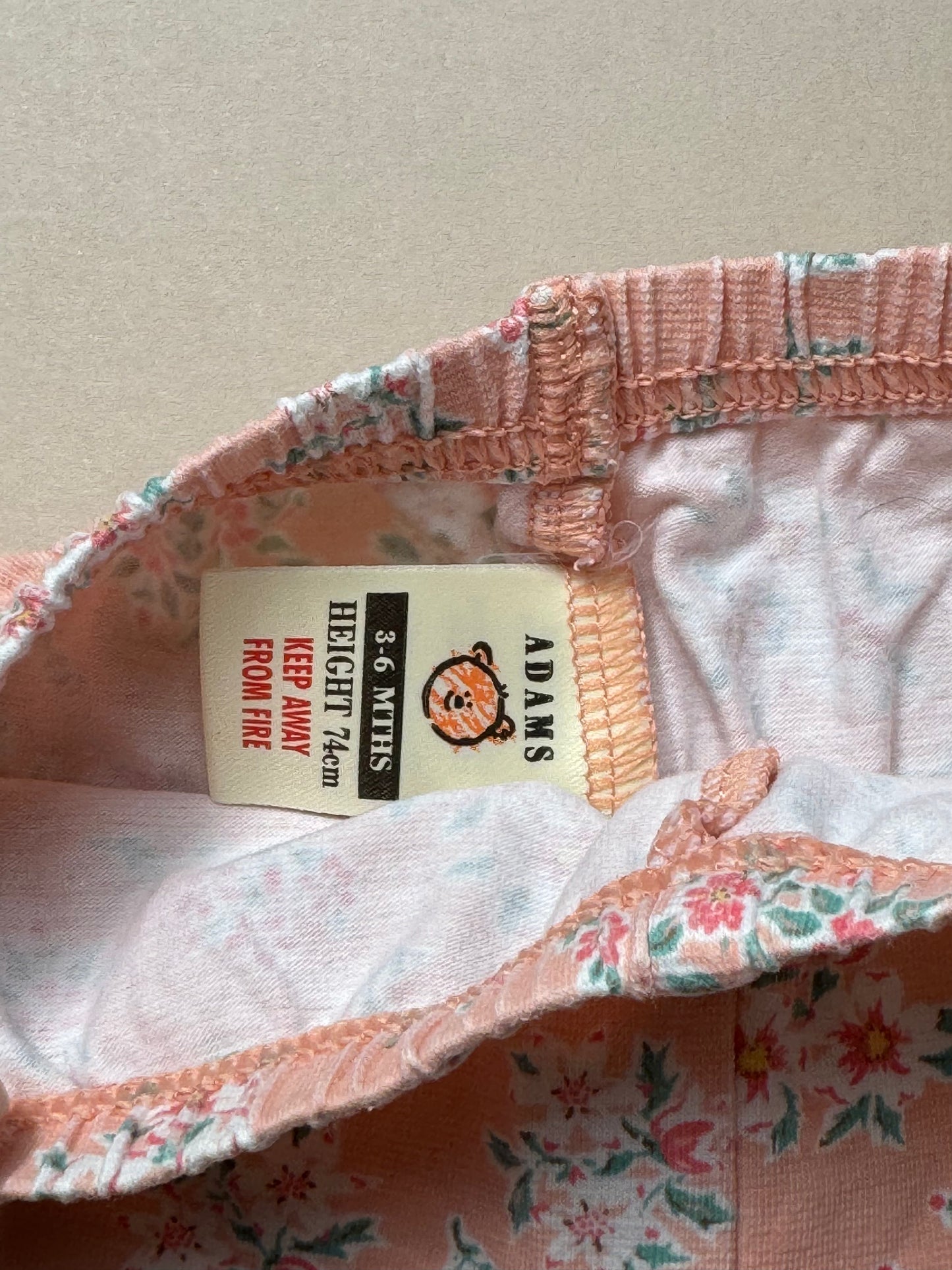 Vintage Adams Floral Sweat Top & Leggings Set in 3-6 Months