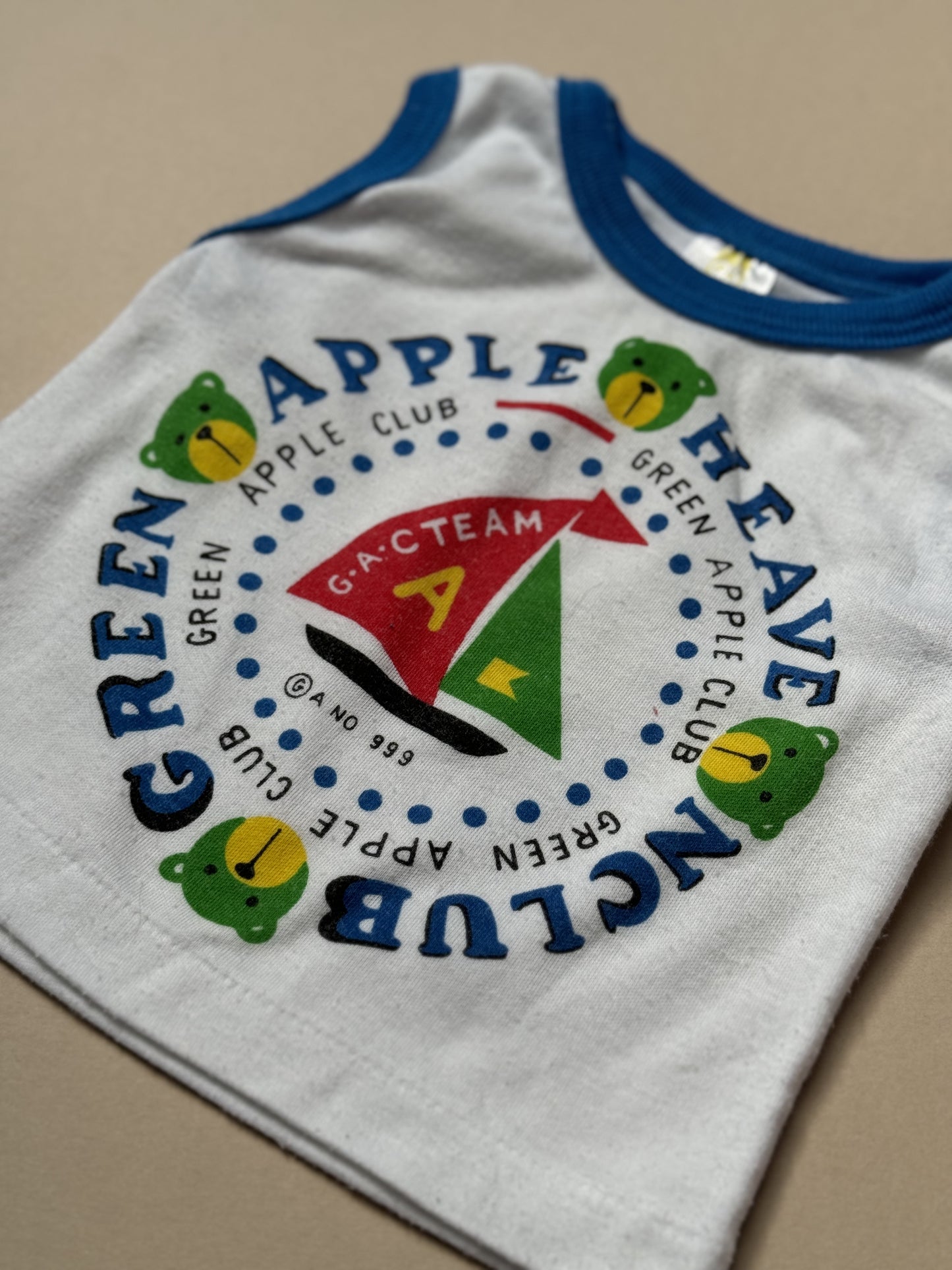 Vintage QS Green Apple Heaven Club Vest in 6-12 Months