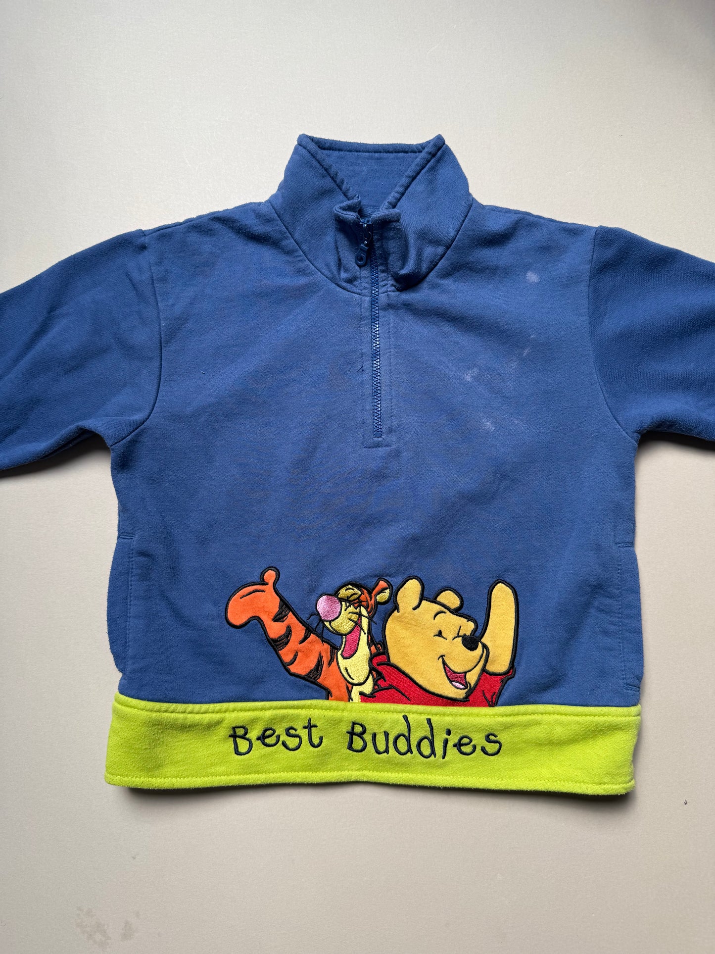 Vintage Winnie the Pooh Zip Up Jumper in 2-3 Years
