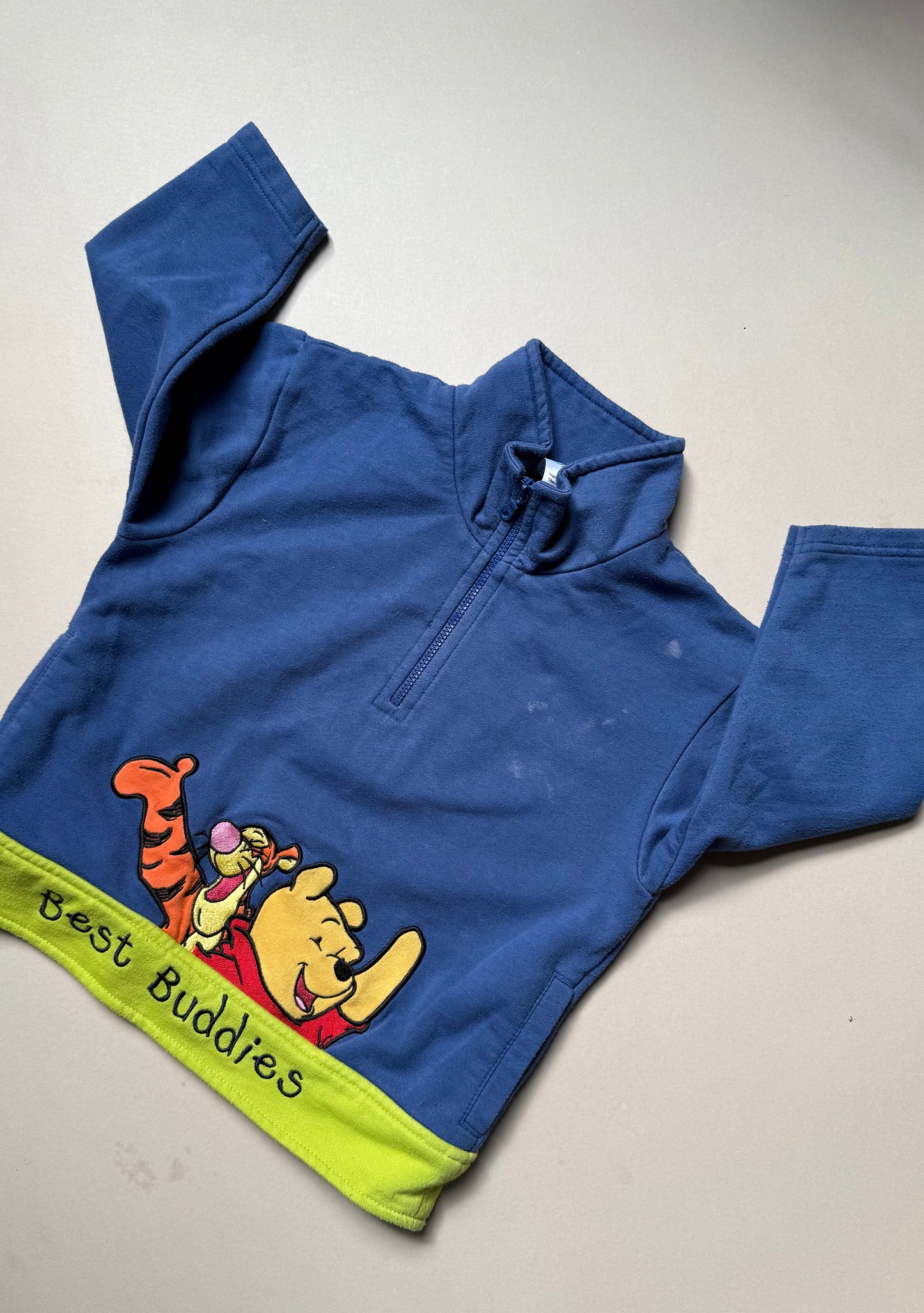 Vintage Winnie the Pooh Zip Up Jumper in 2-3 Years