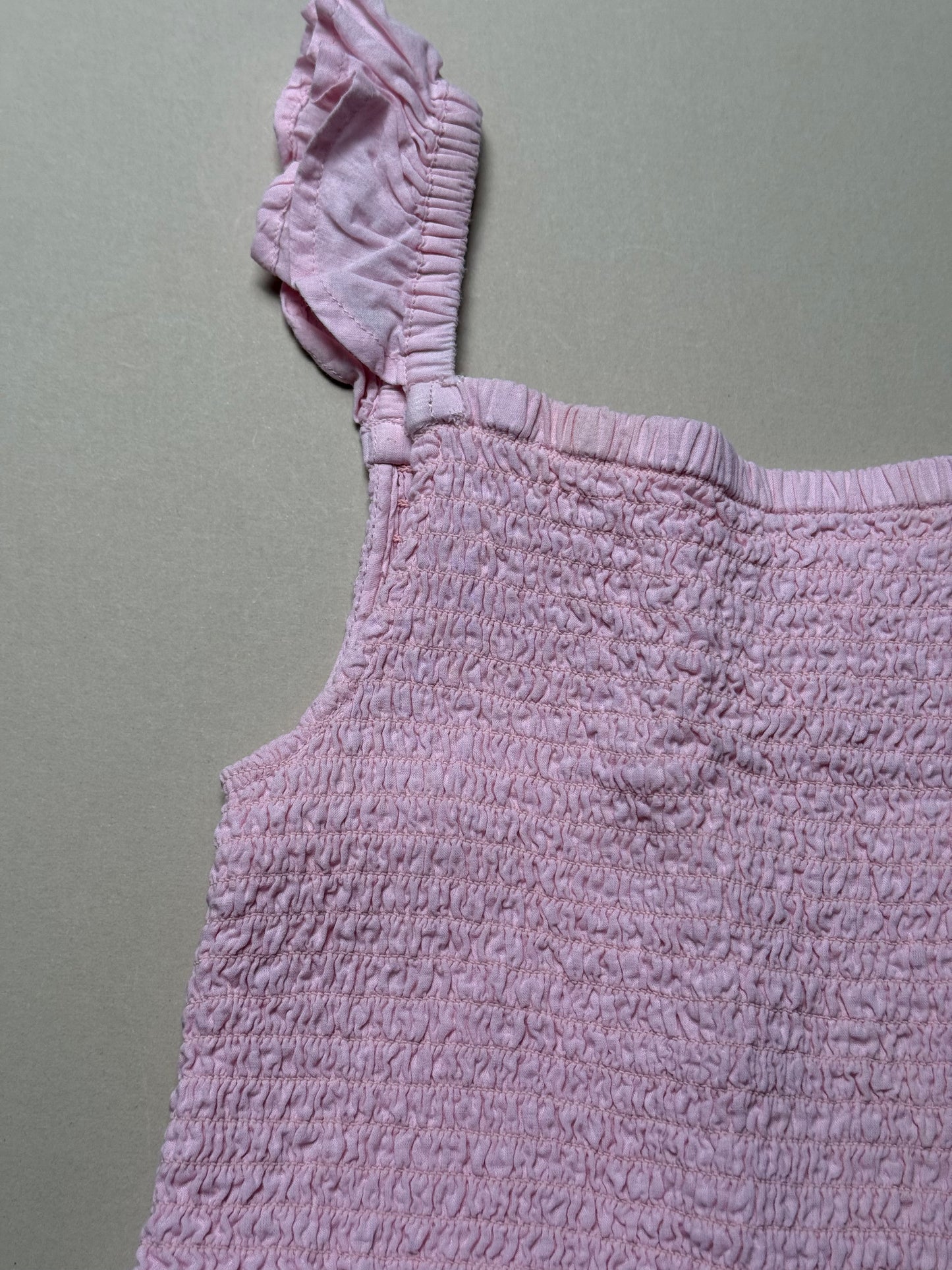M&Co Kids Pink Broderie Anglaise Strappy Jumpsuit in 6-7 Years