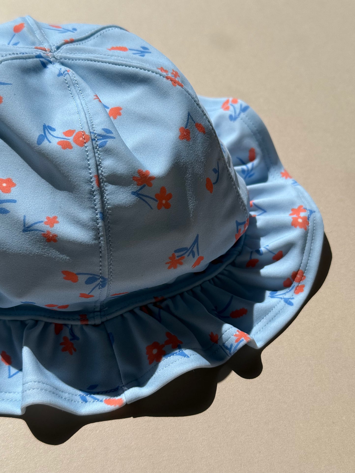 Marks & Spencer Light Blue Floral Hat in 12-18 Months