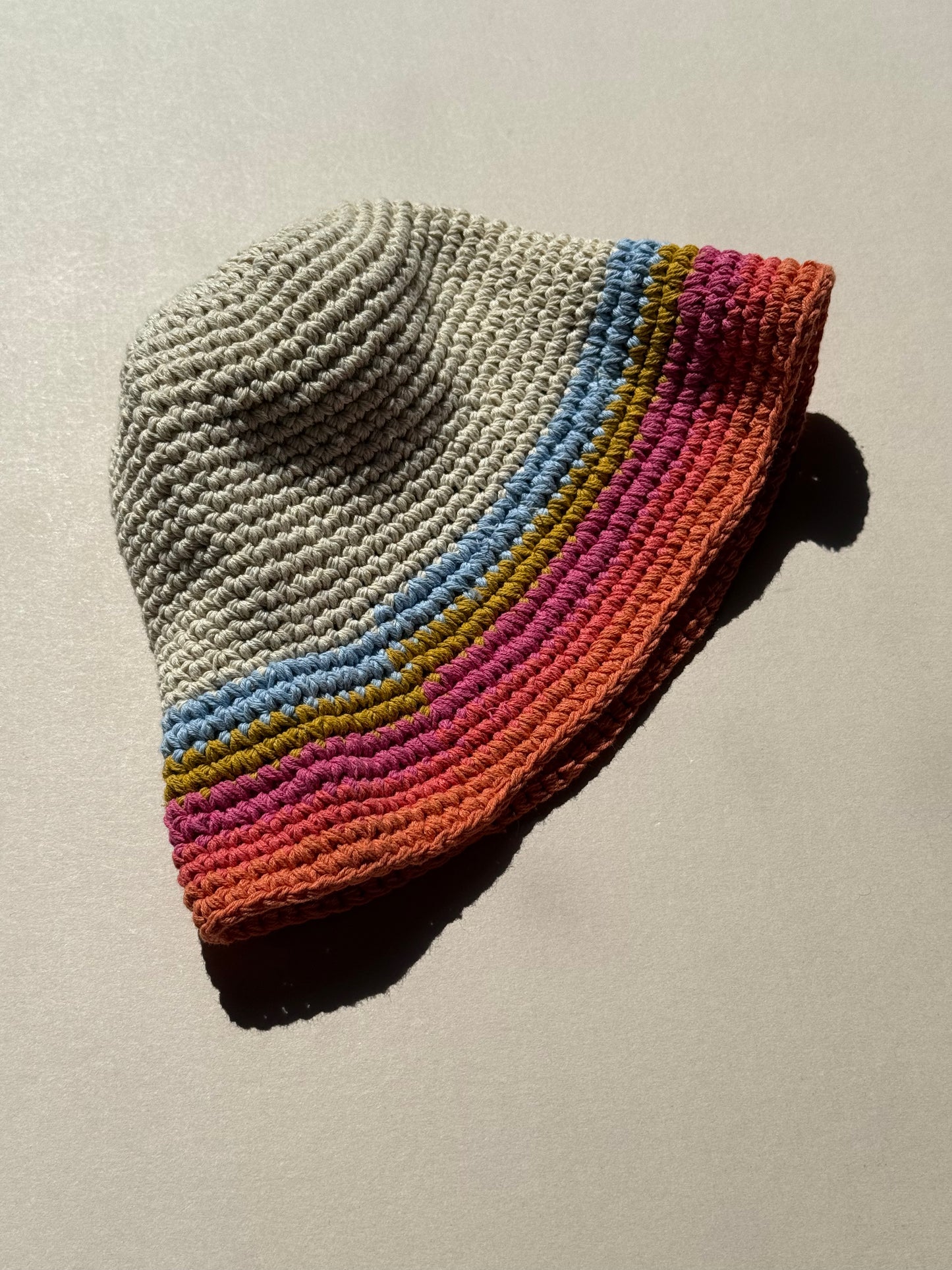 Crochet Rainbow Hat