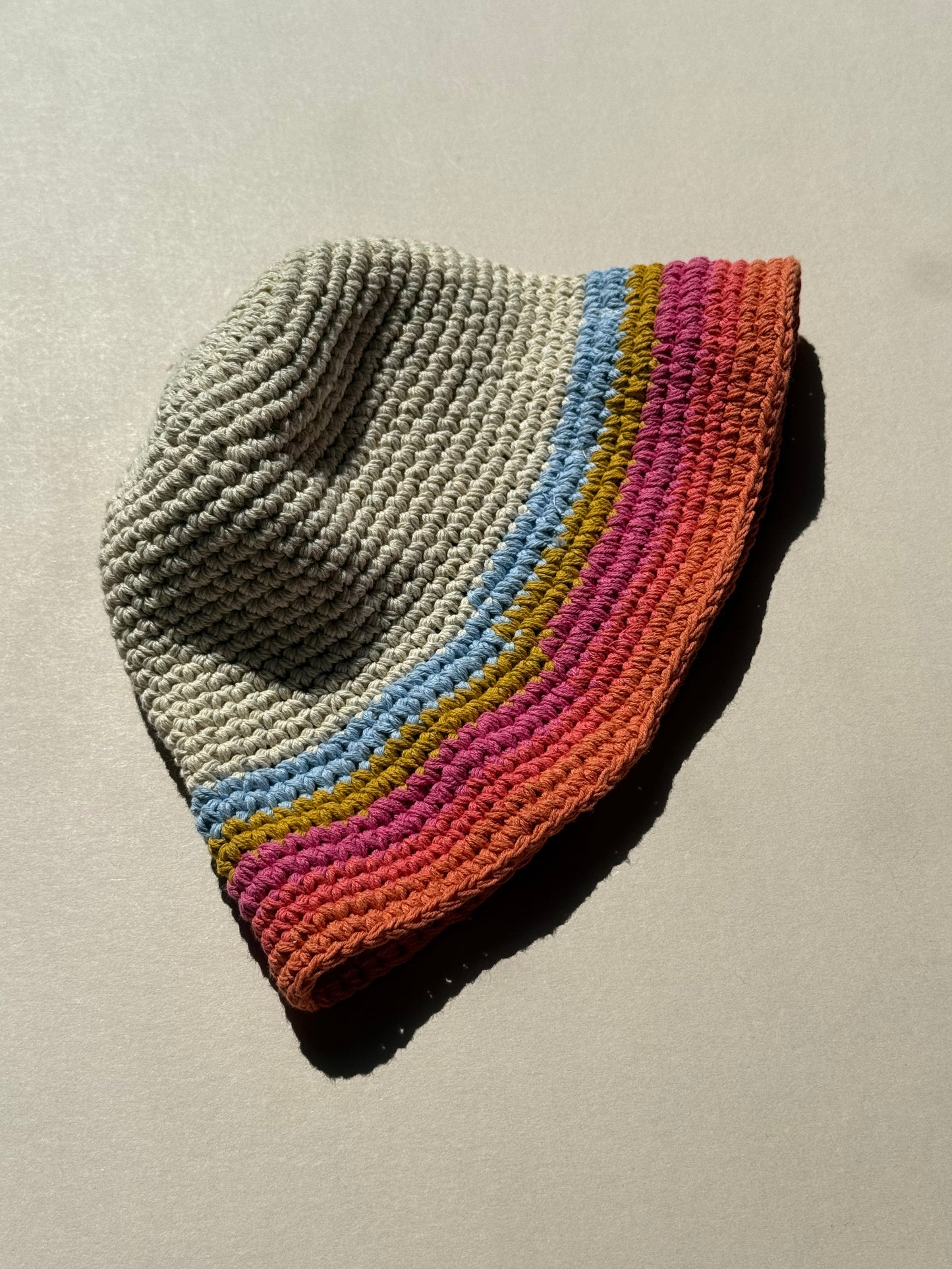 Crochet Rainbow Hat