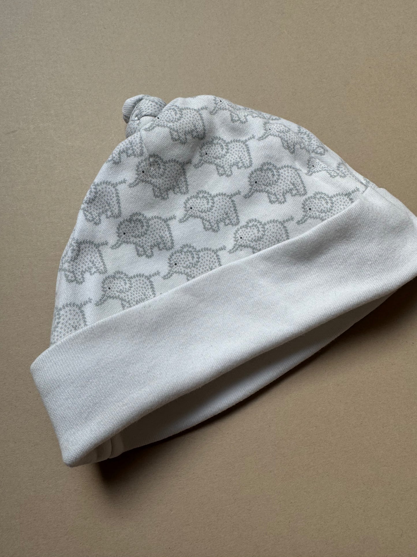Jojo Maman Bebe Elephant Cotton Hat in 0-3 Months