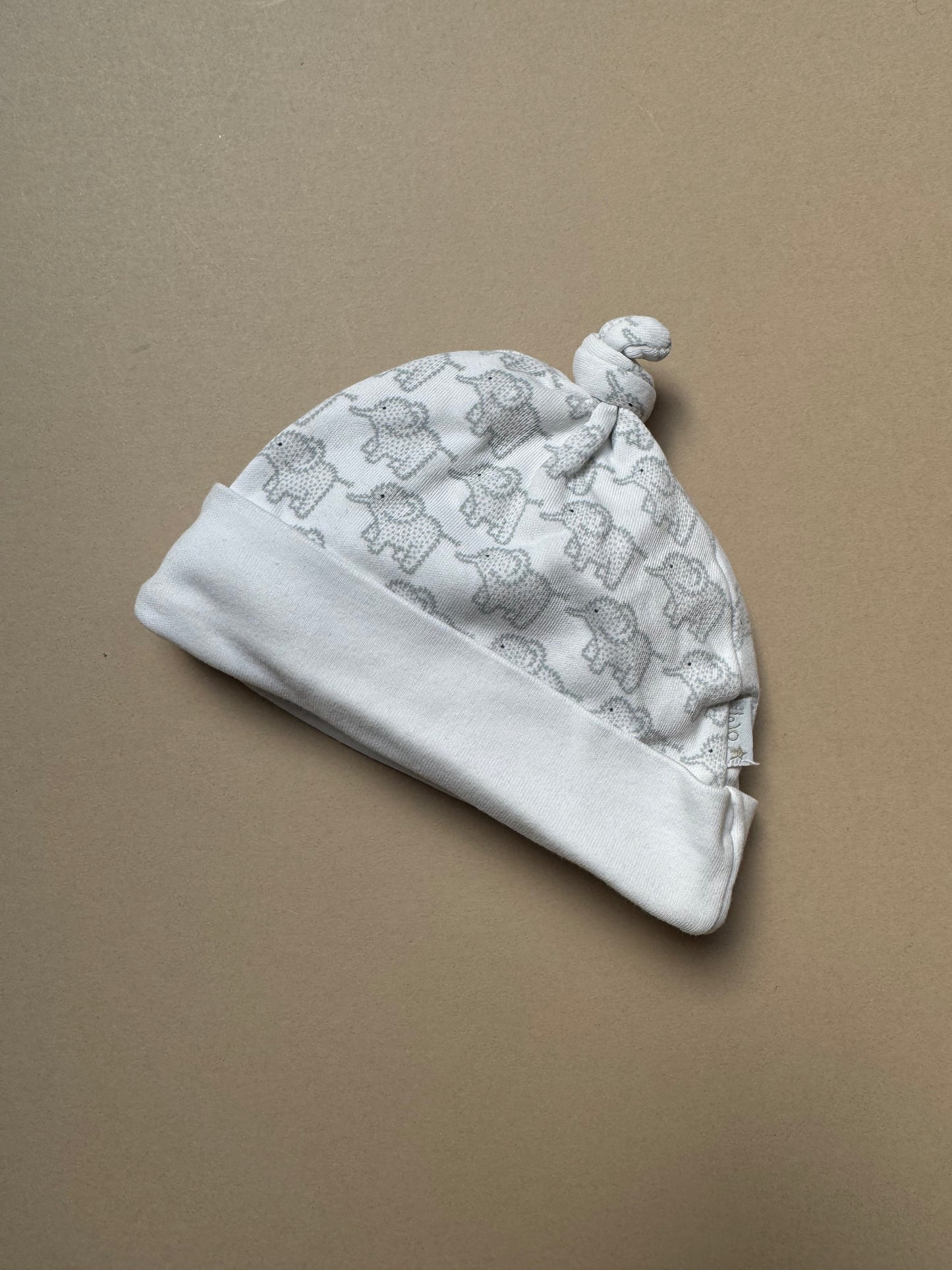 Jojo Maman Bebe Elephant Cotton Hat in 0-3 Months
