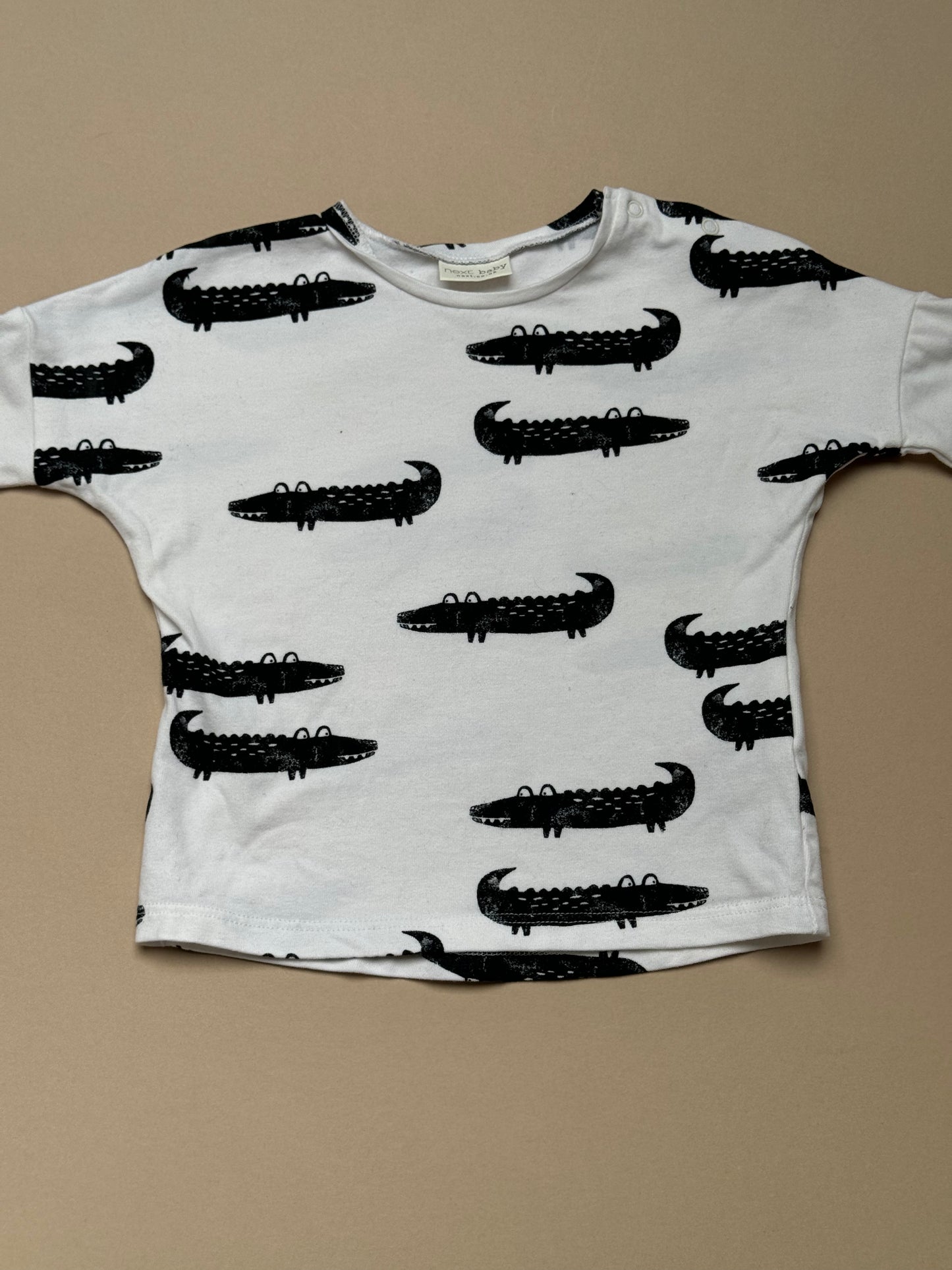 Next Crocodile Long Sleeved T-Shirt in 3-6 Months
