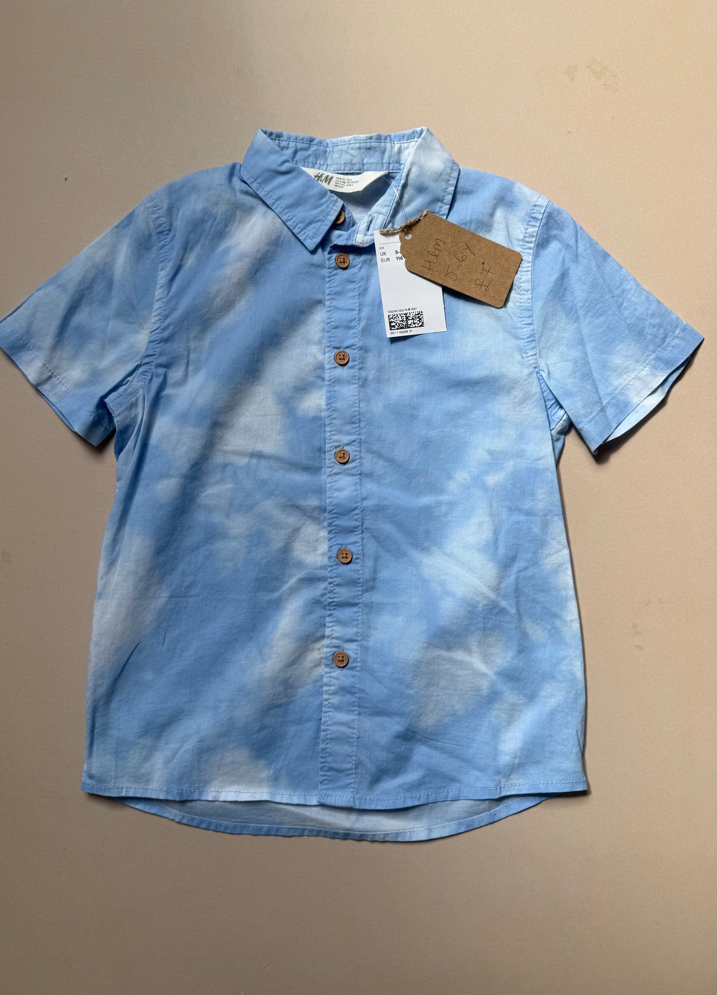 H&M Tie Dye Lightweight Shirt in 5-6 Years