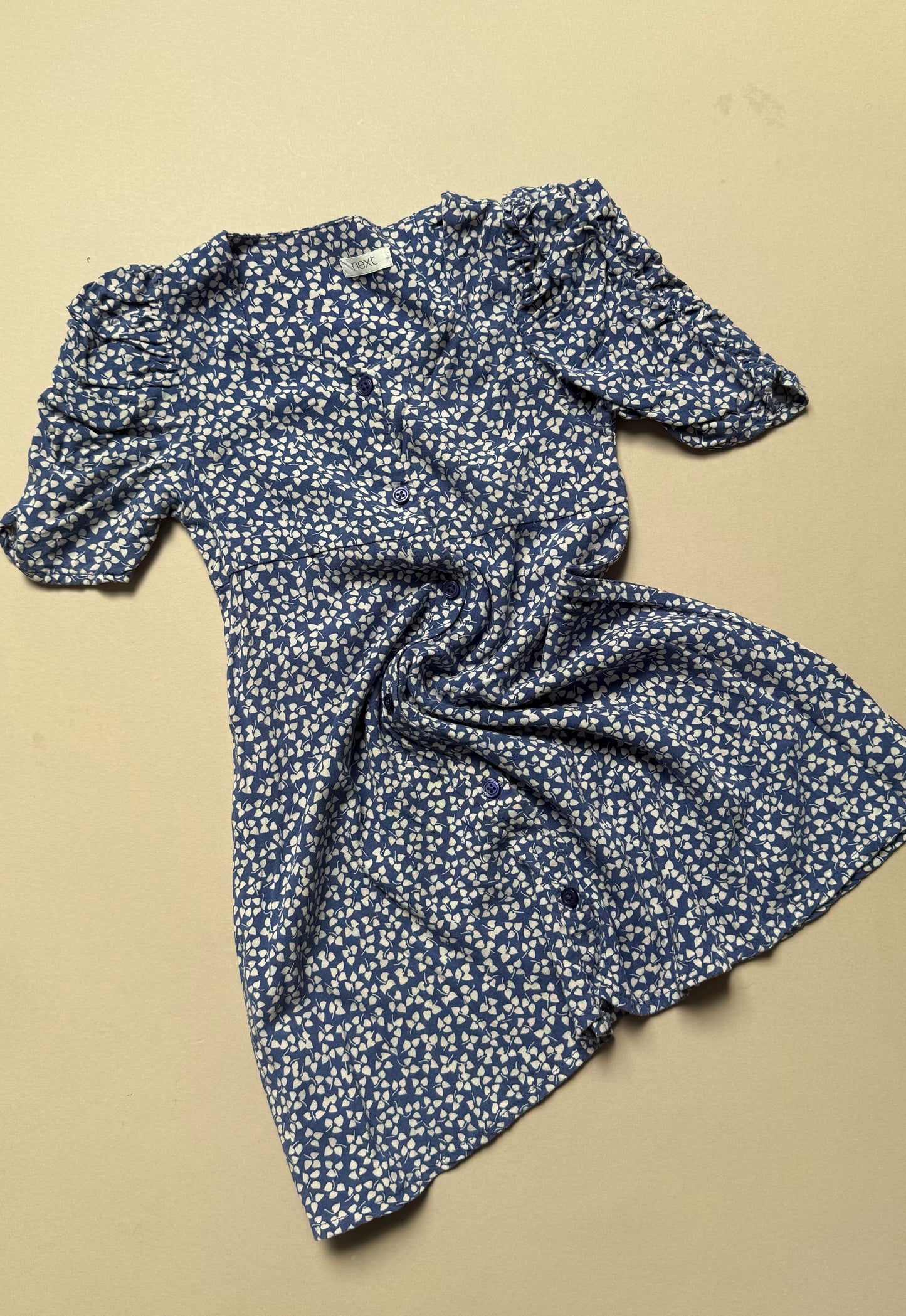 Next Puff Sleeved Printed Summer Dress in 5 Years