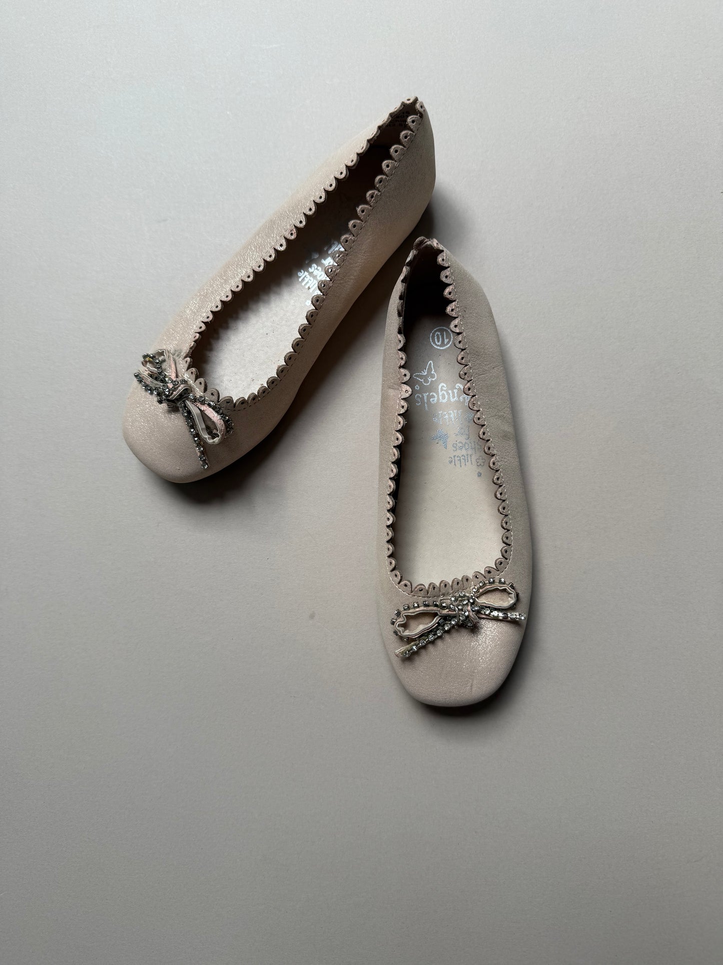 Accessorize Pink Glitter Ballet Pumps in UK 10