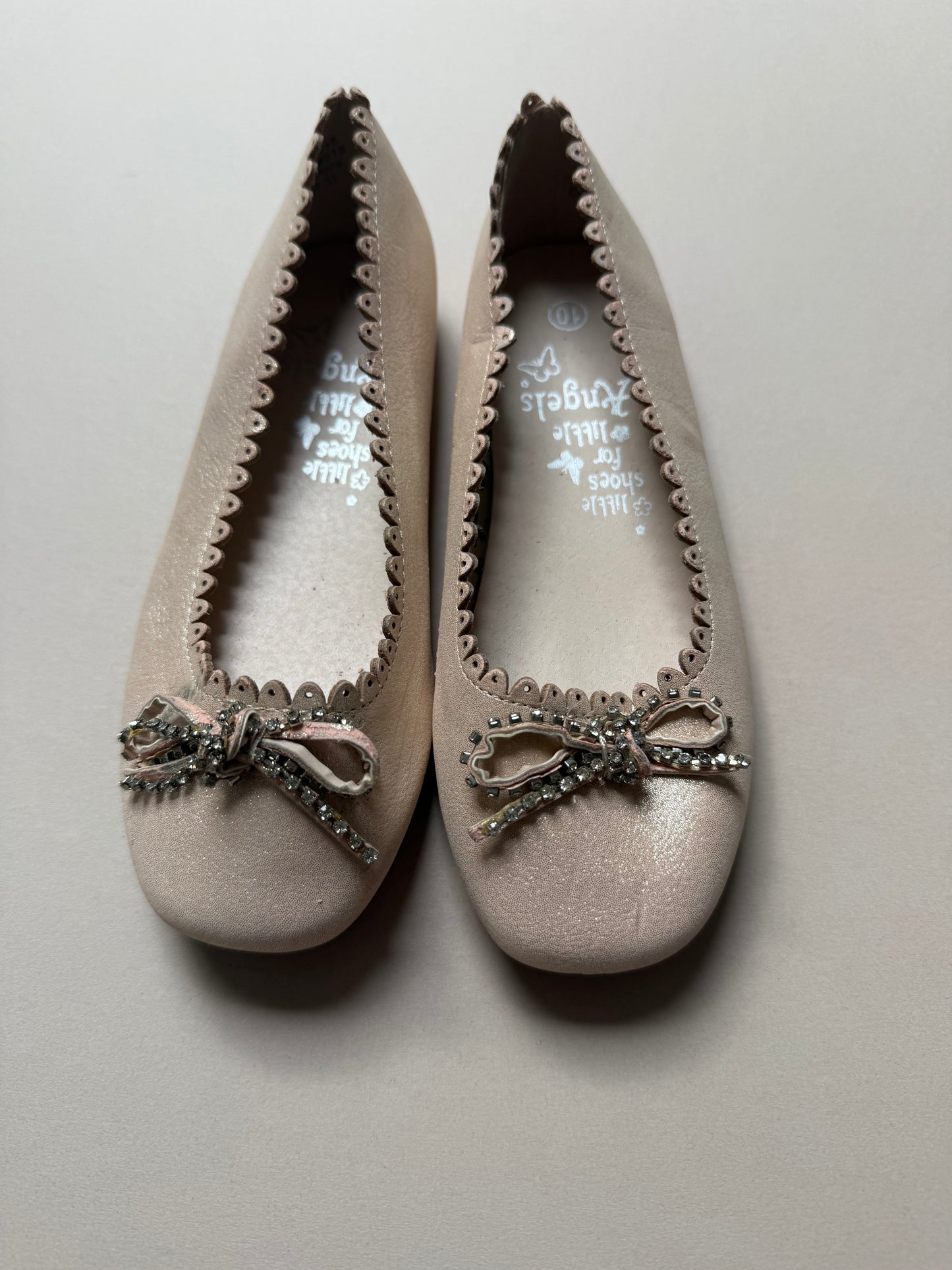 Accessorize Pink Glitter Ballet Pumps in UK 10