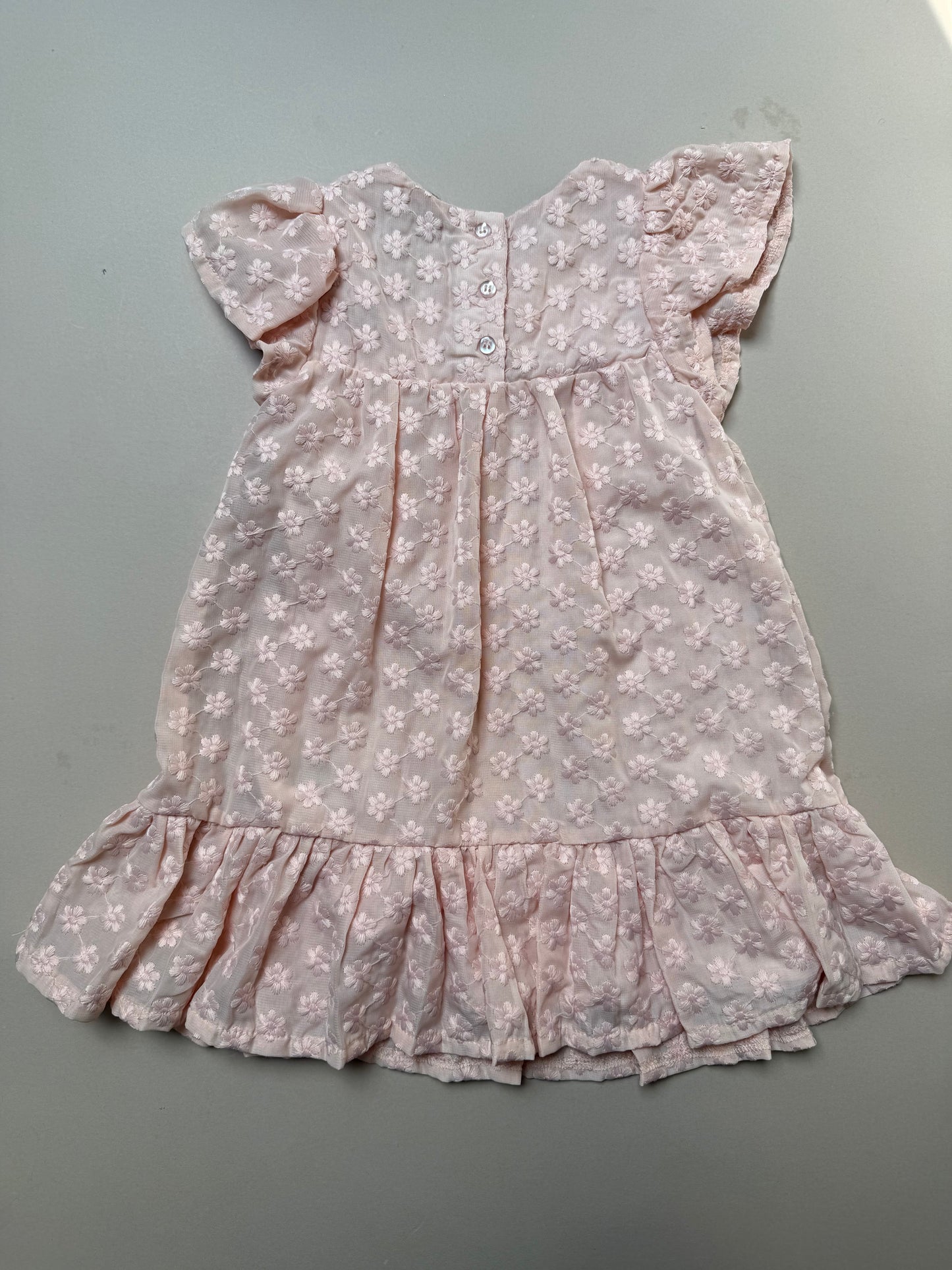Mothercare Embroidered Floral Lace Dress in 18-24 Months