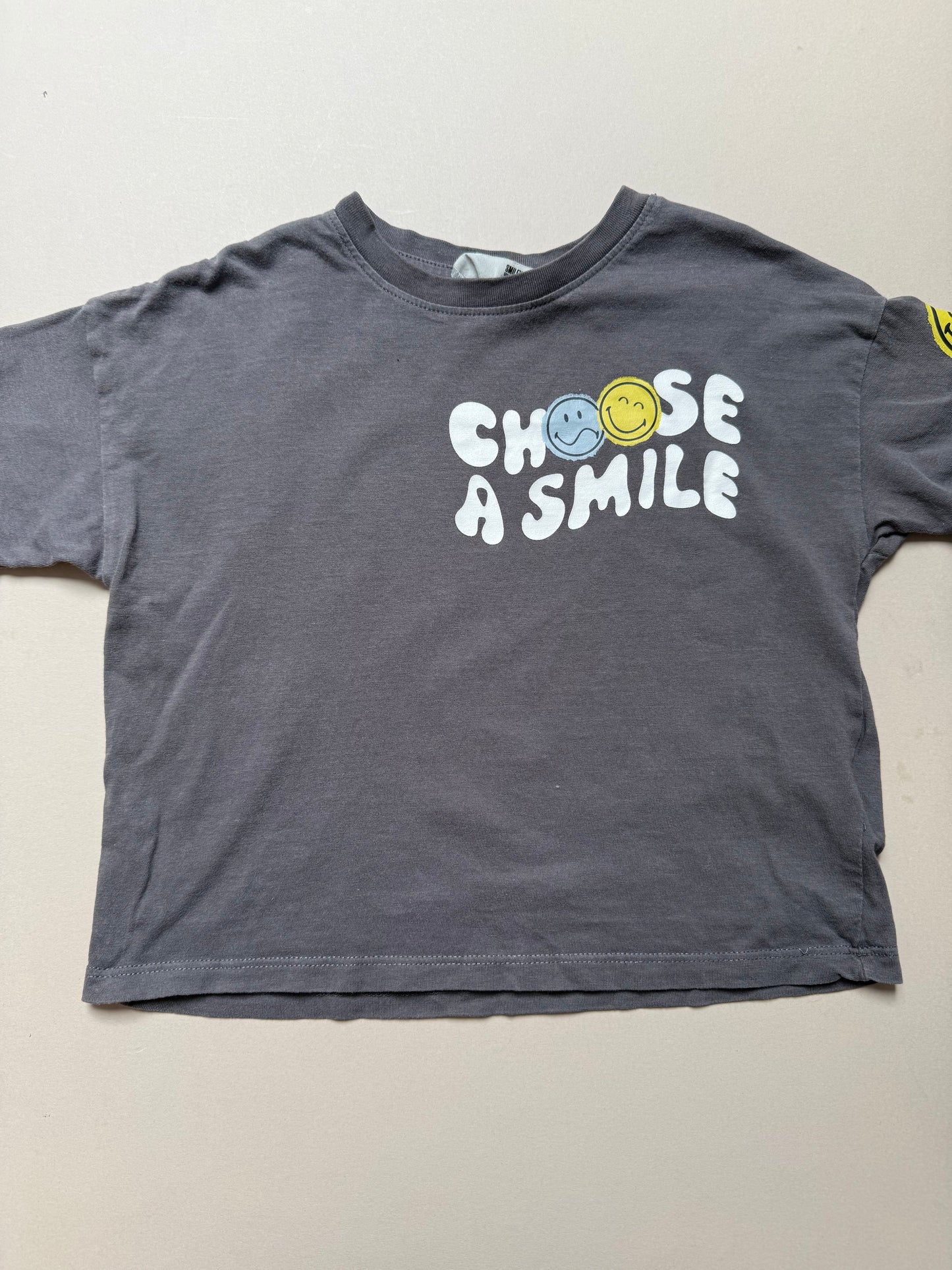 H&M x Smiley World Choose a Smile Slogan Tee in 18-24 Months