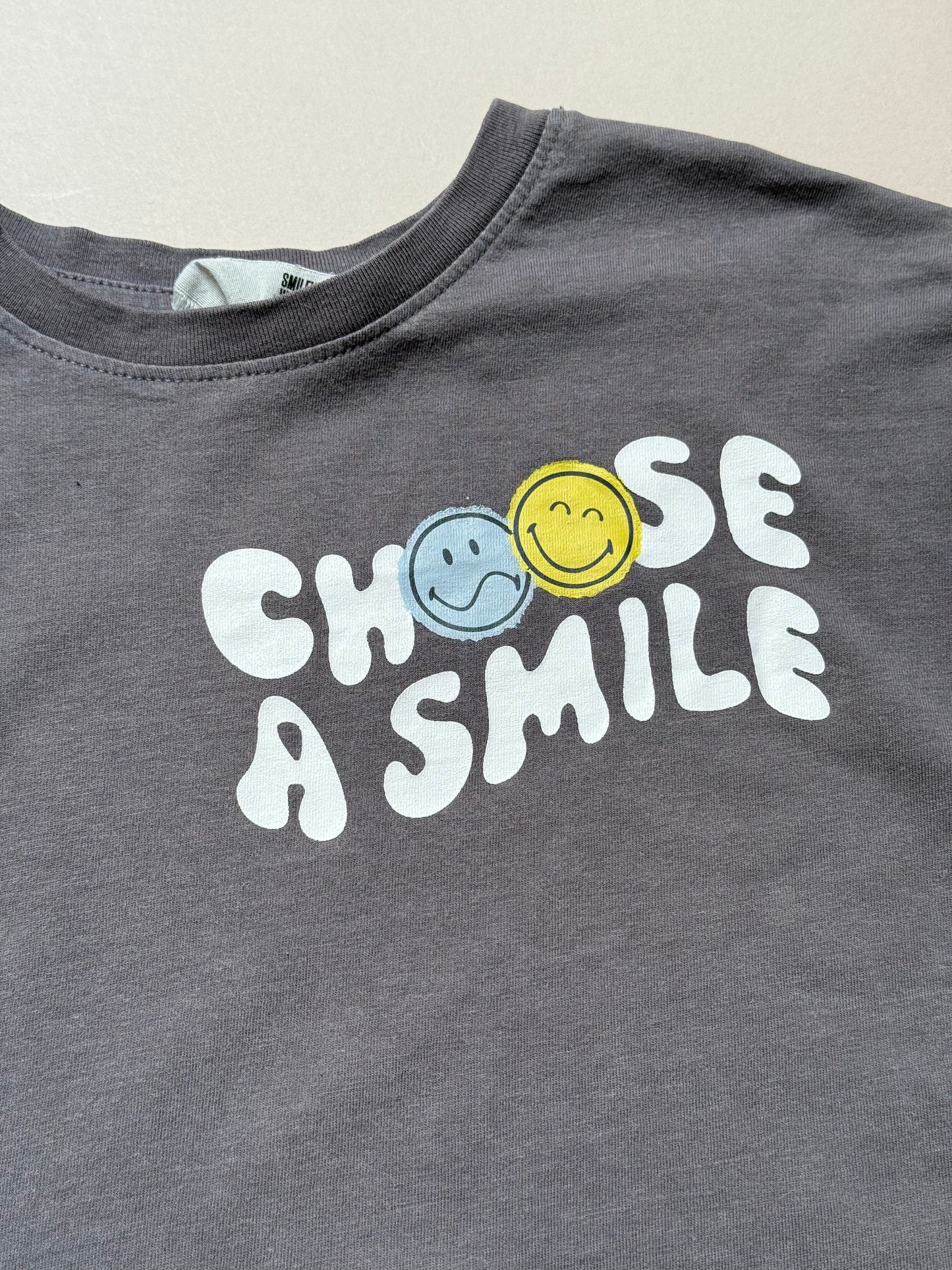 H&M x Smiley World Choose a Smile Slogan Tee in 18-24 Months