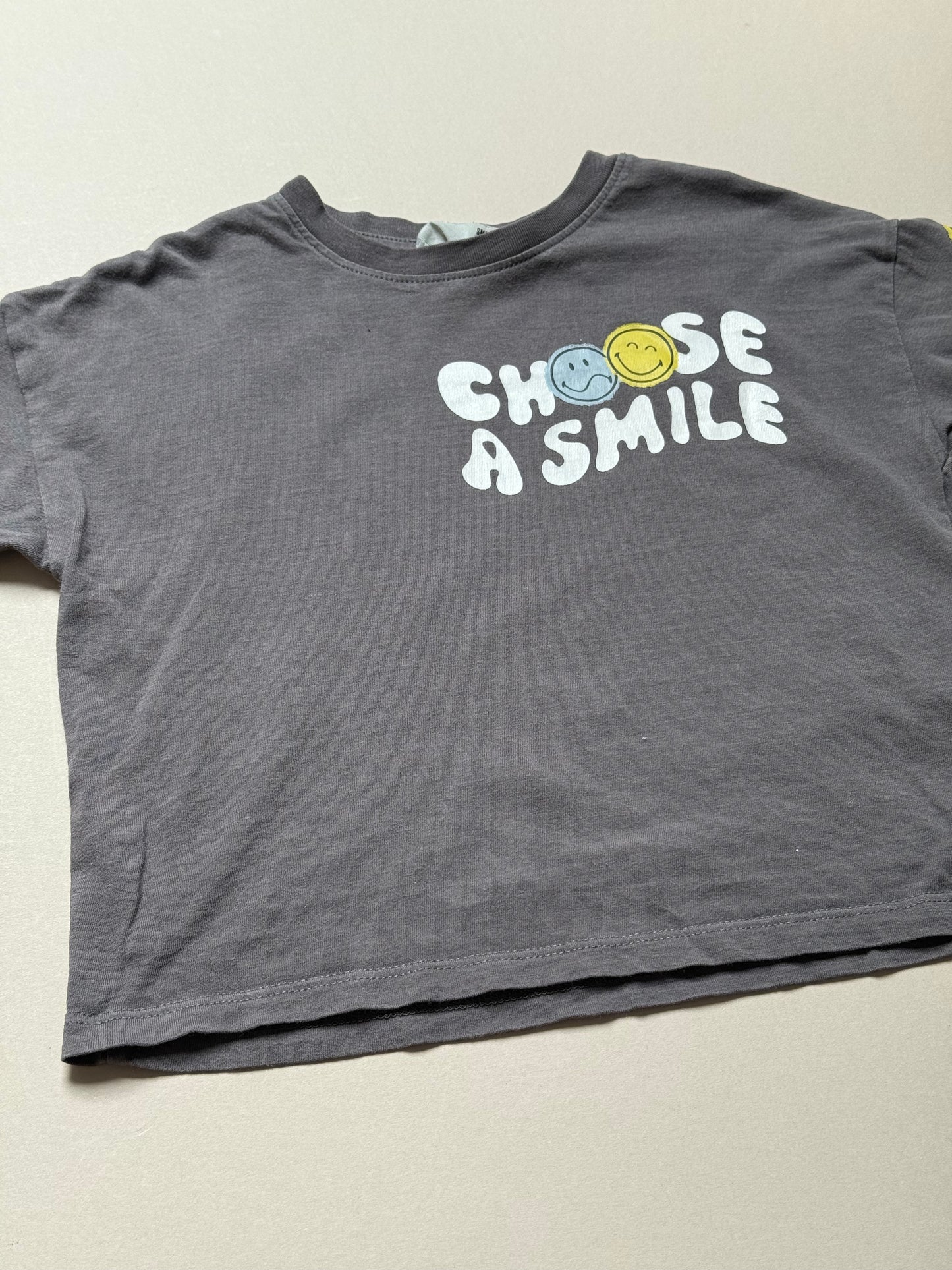H&M x Smiley World Choose a Smile Slogan Tee in 18-24 Months