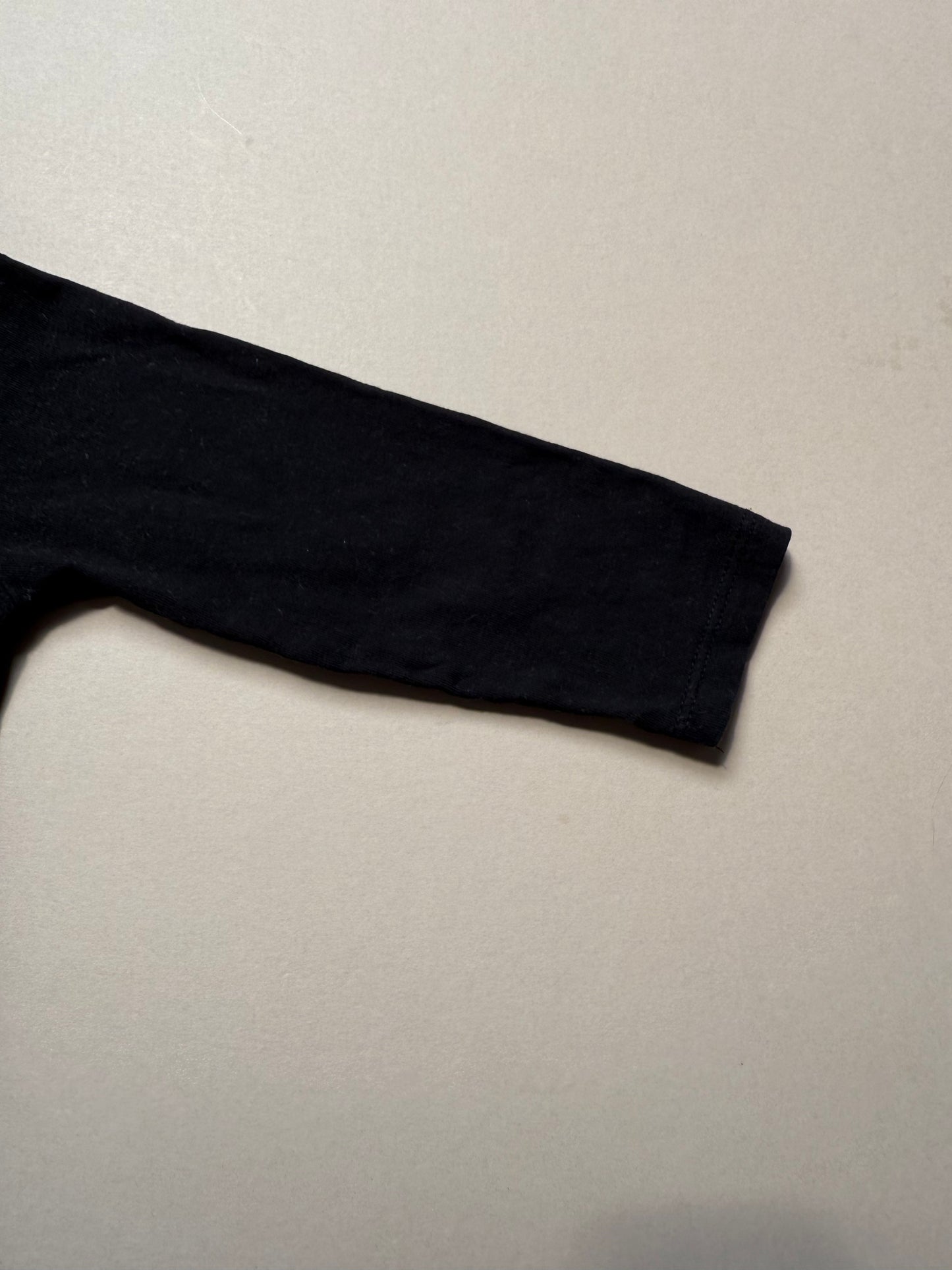 Zara Black Basic Long Sleeved Tee in 12-18 Months