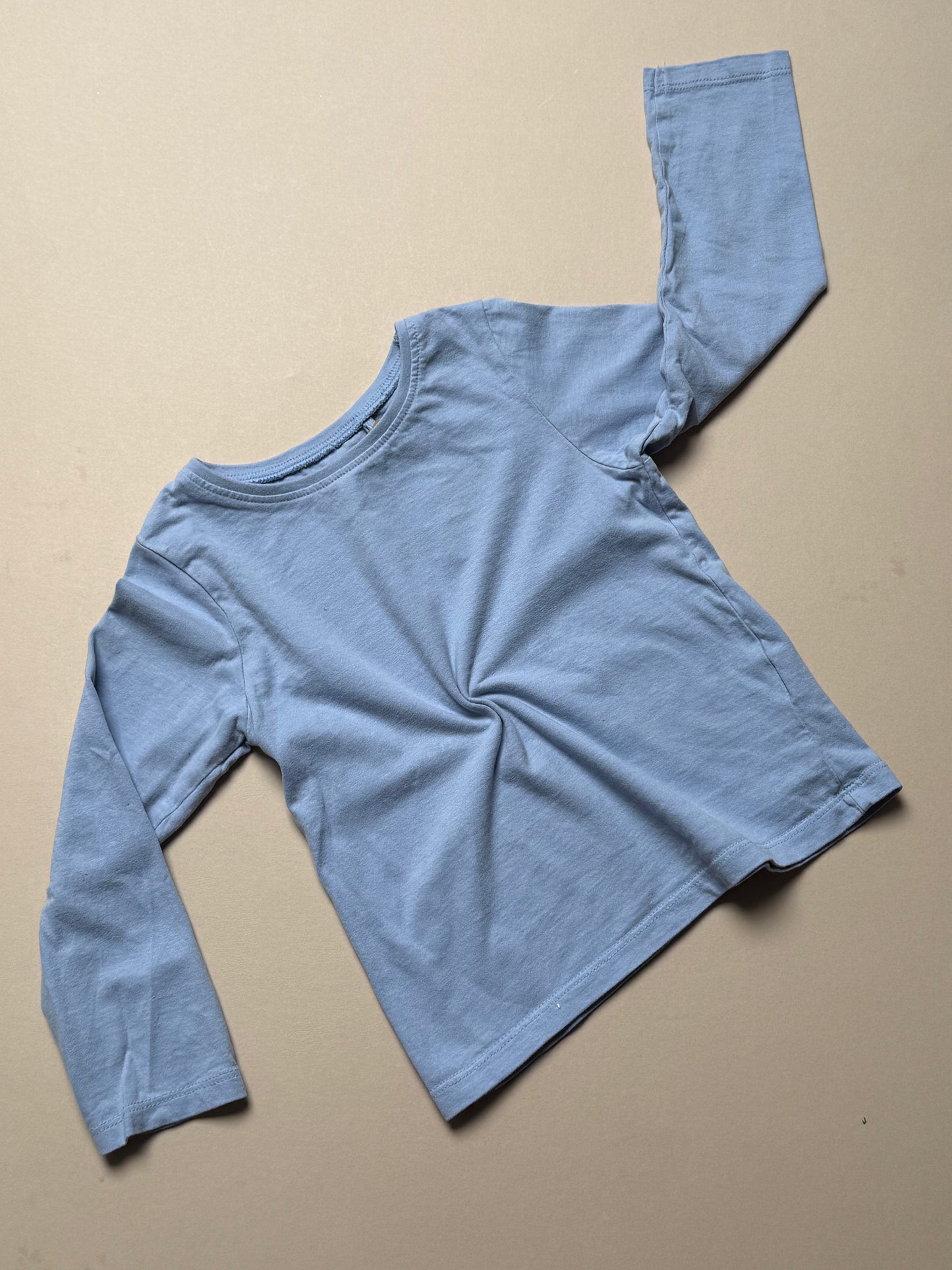 Next Cornflower Blue Long Sleeved Basic T-Shirt in 3-4 Years