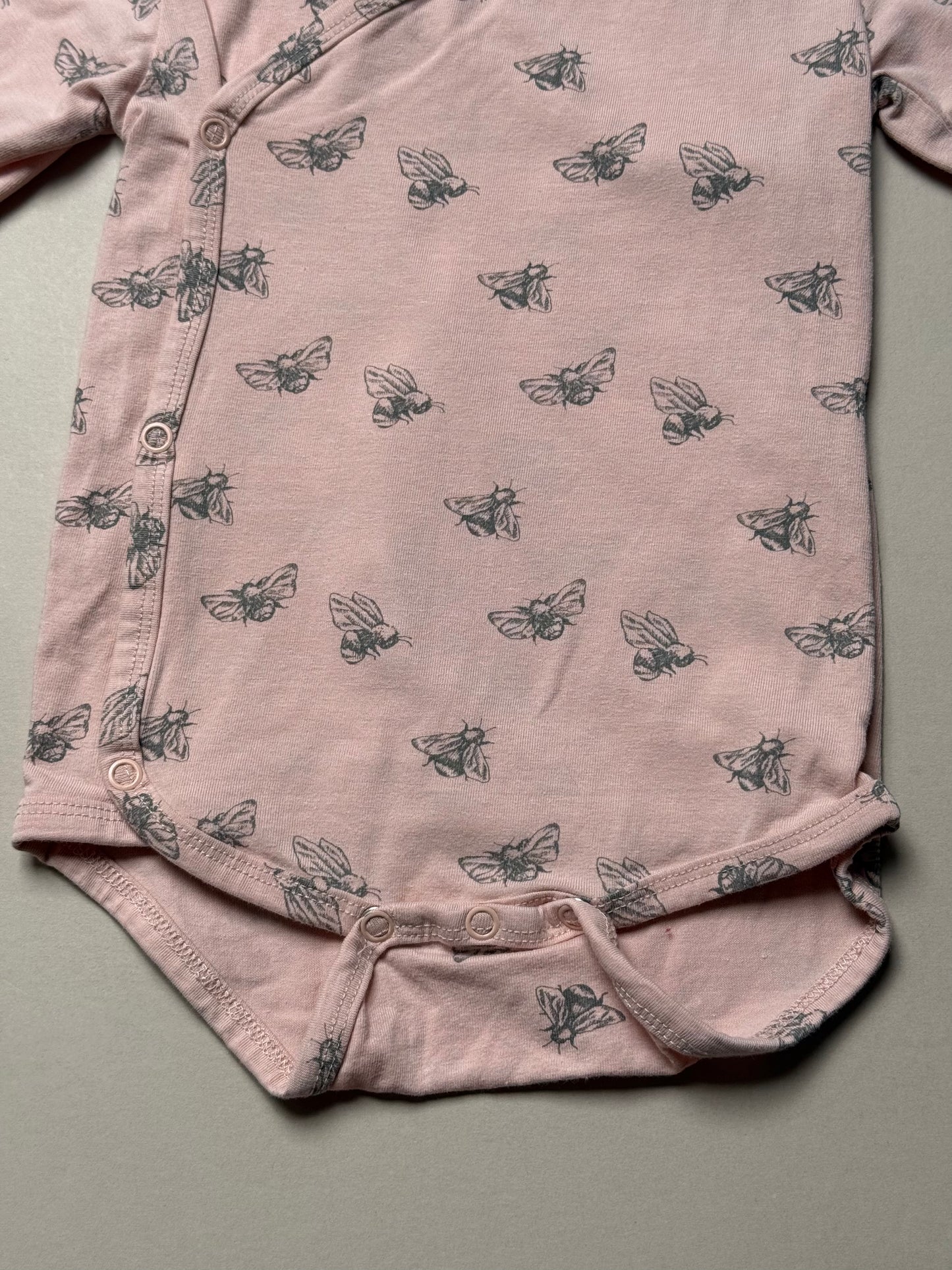 Petter & Kajsa Bee Printed Long Sleeved Cotton Vest in 12-18 Months