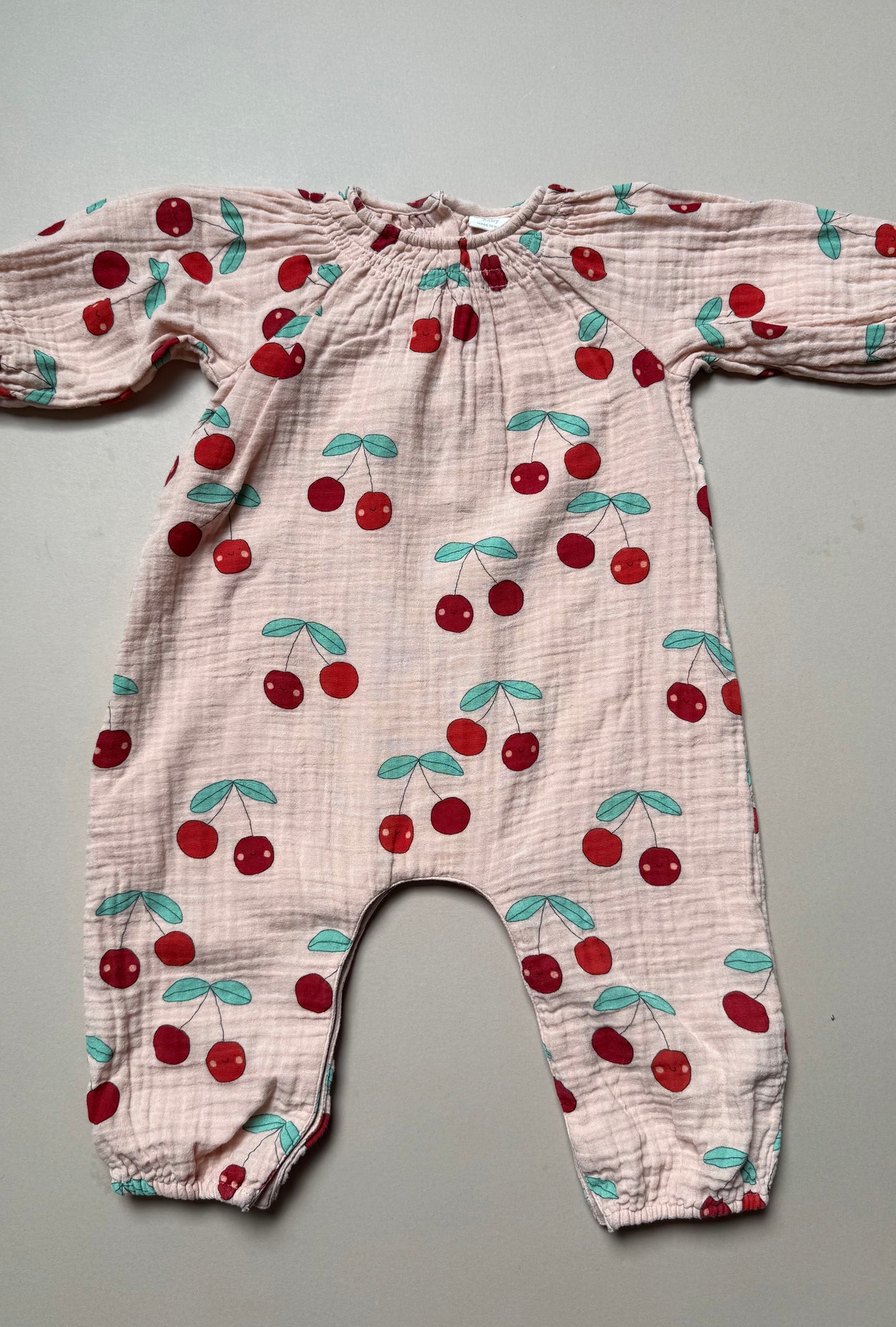 Next Cherry Printed Lightweight Romper in 9-12 Months