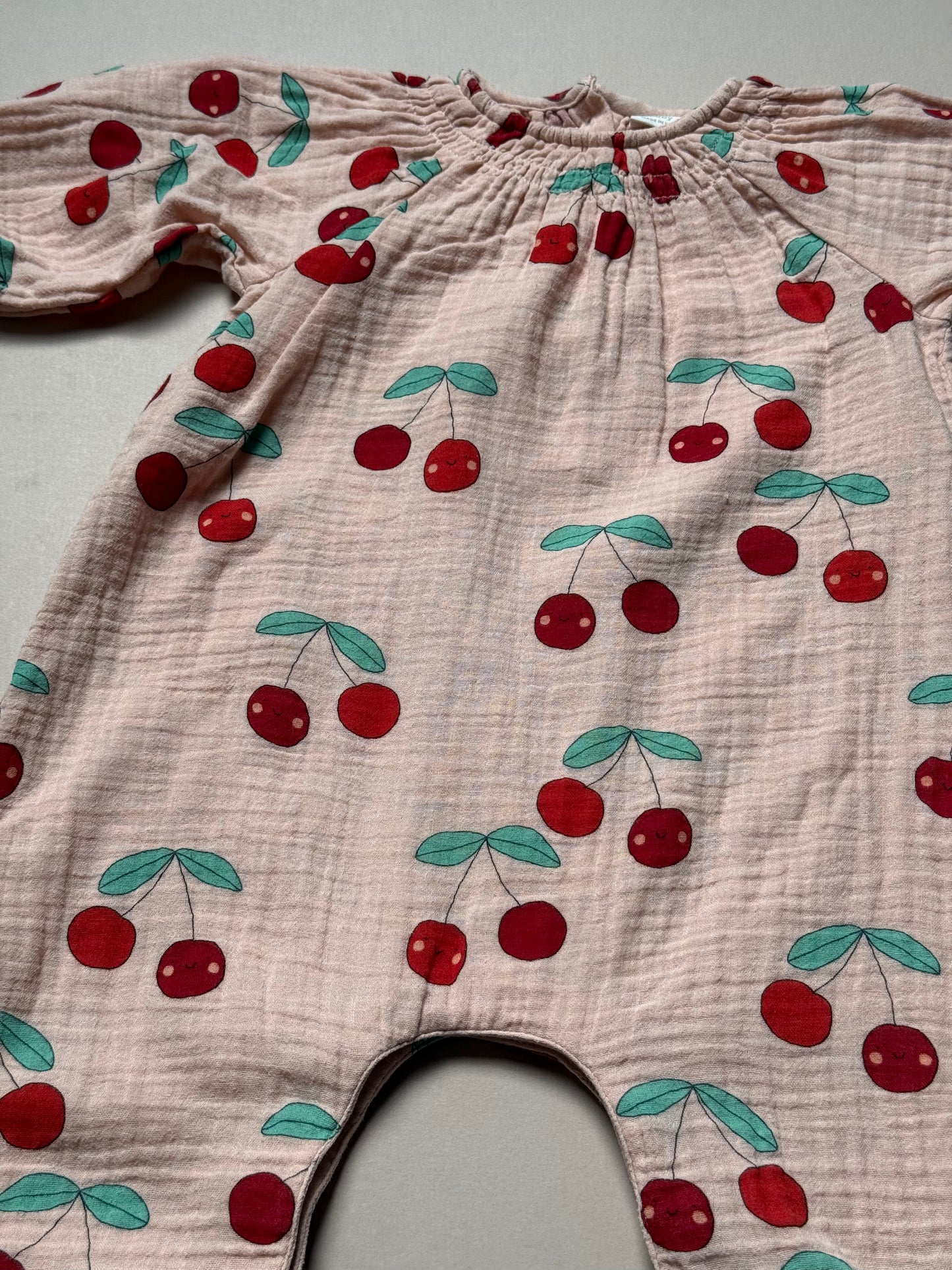 Next Cherry Printed Lightweight Romper in 9-12 Months