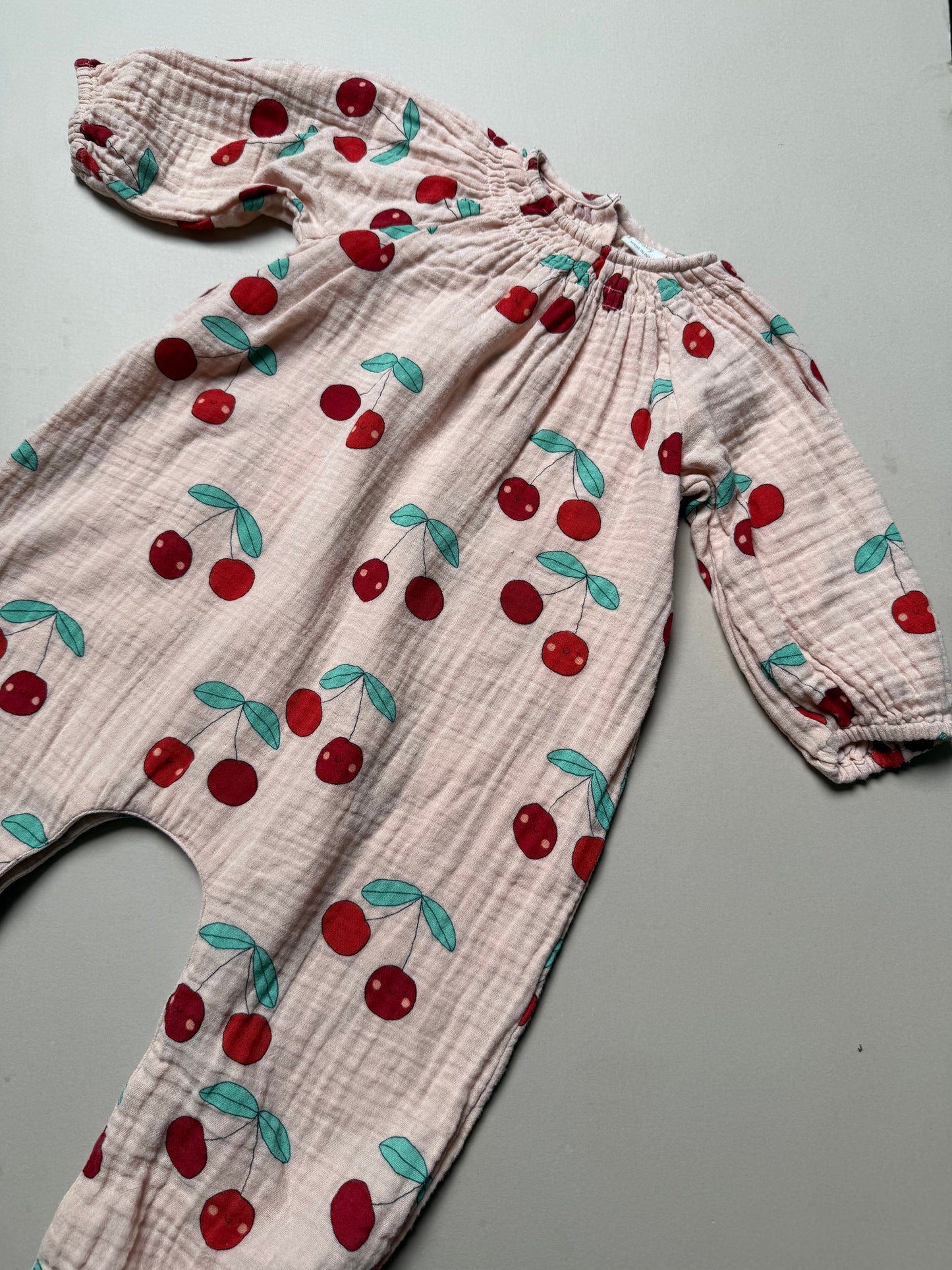 Next Cherry Printed Lightweight Romper in 9-12 Months