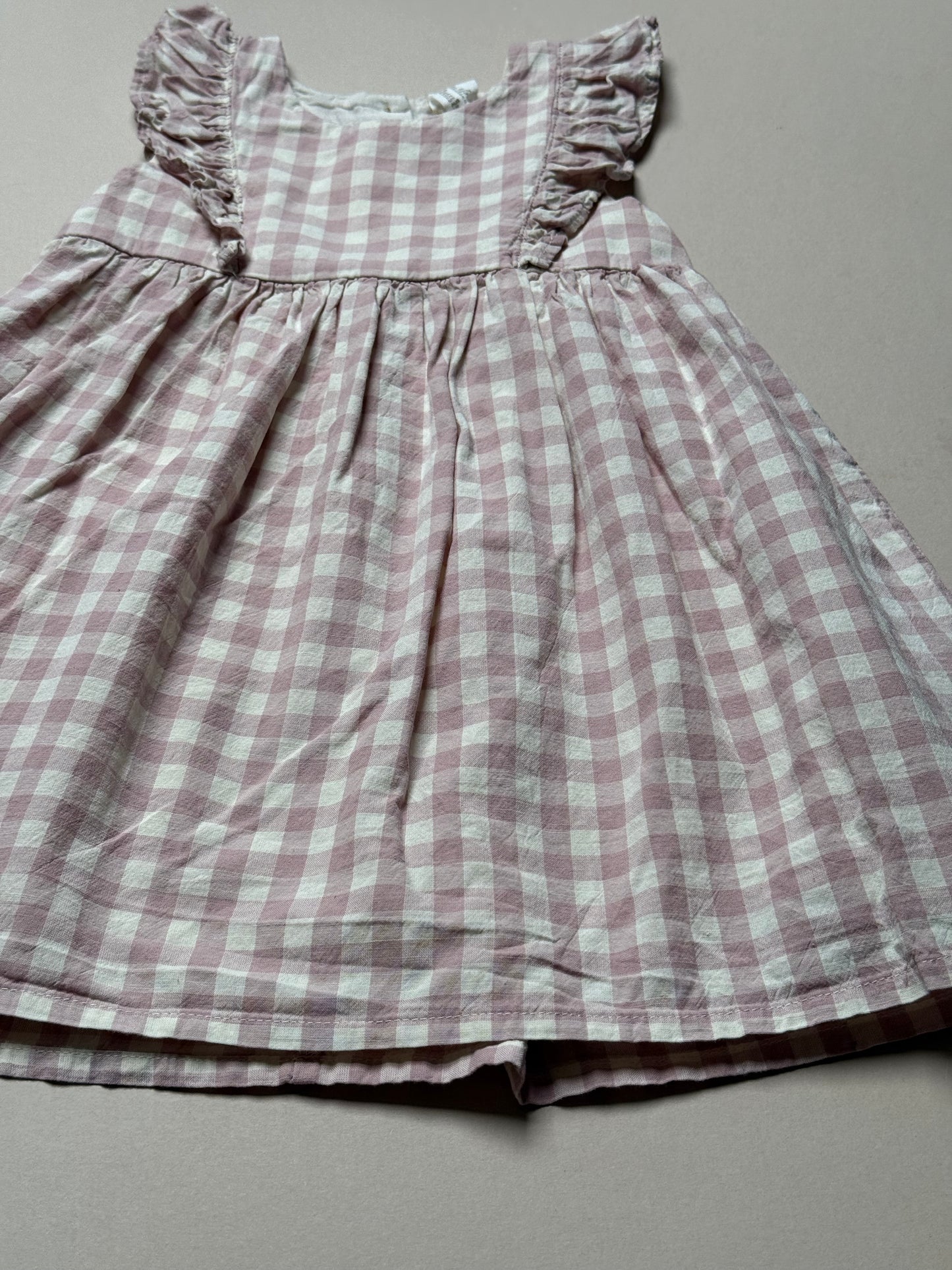 H&M Lilac Gingham Checked Summer Dress in 2-3 Years