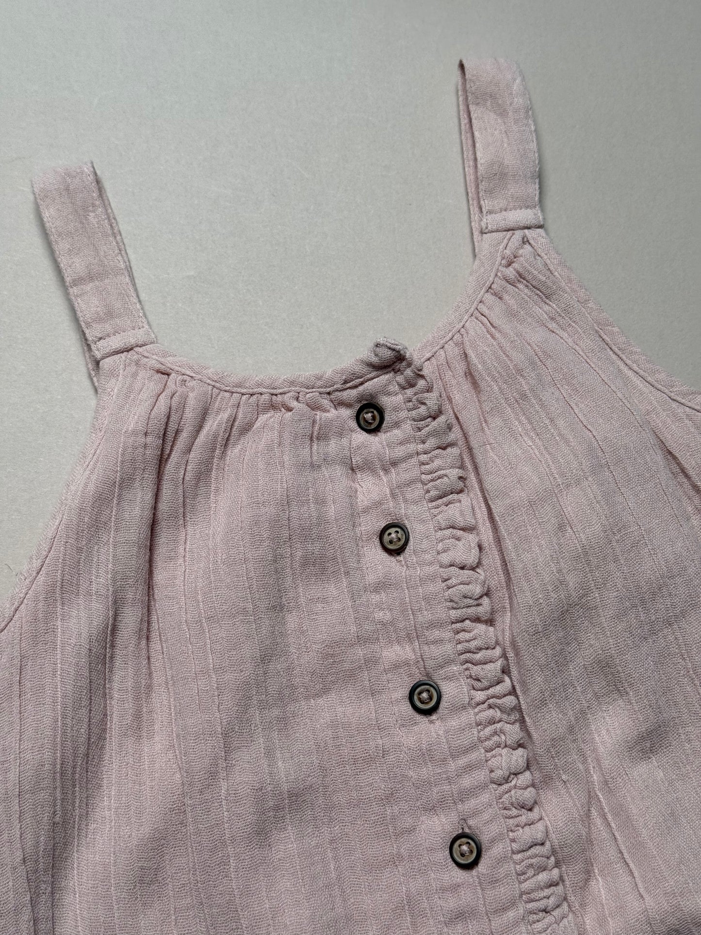 TU Lightweight Cotton Light Pink Dungarees in 4-5 Years