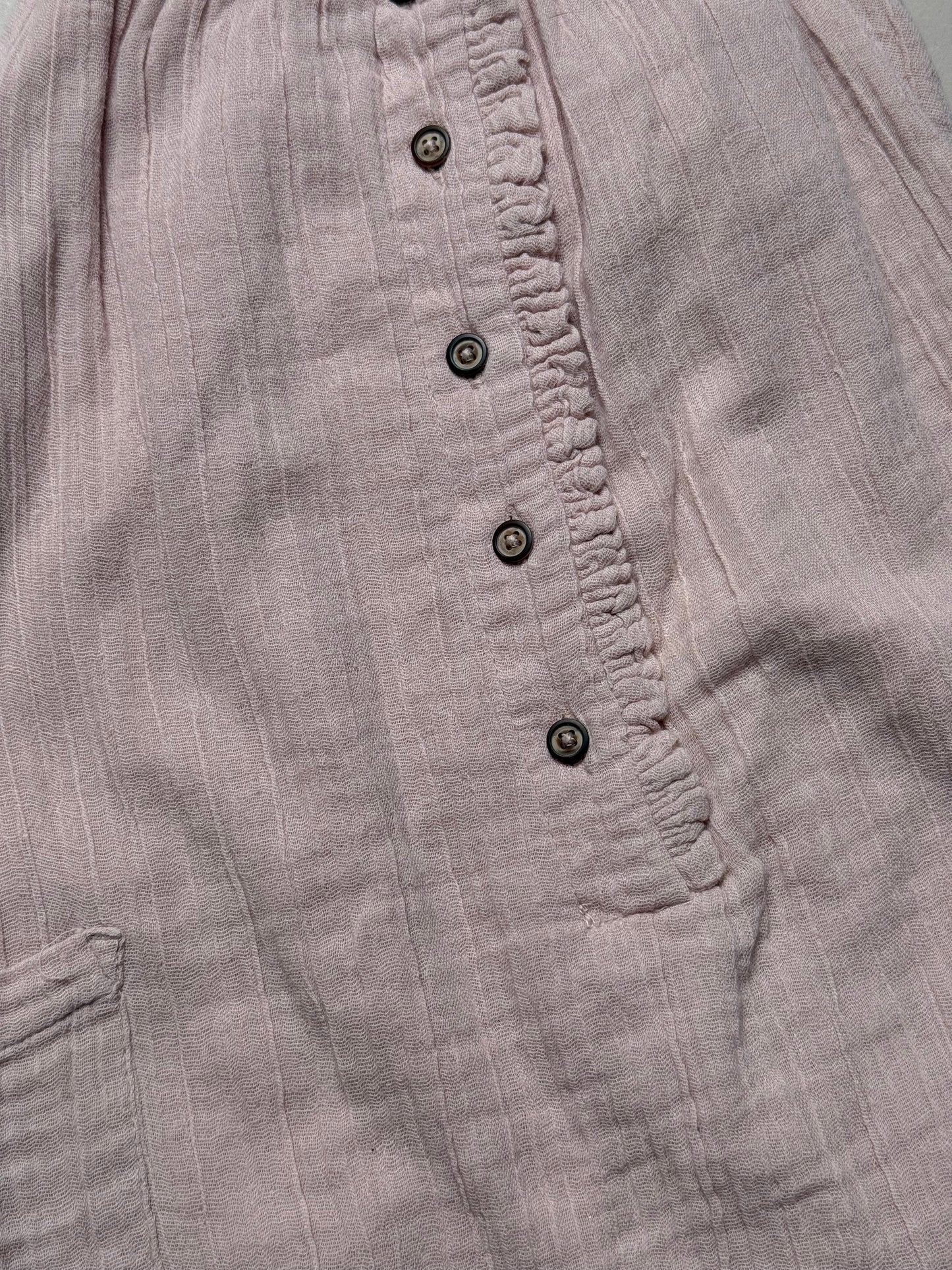 TU Lightweight Cotton Light Pink Dungarees in 4-5 Years