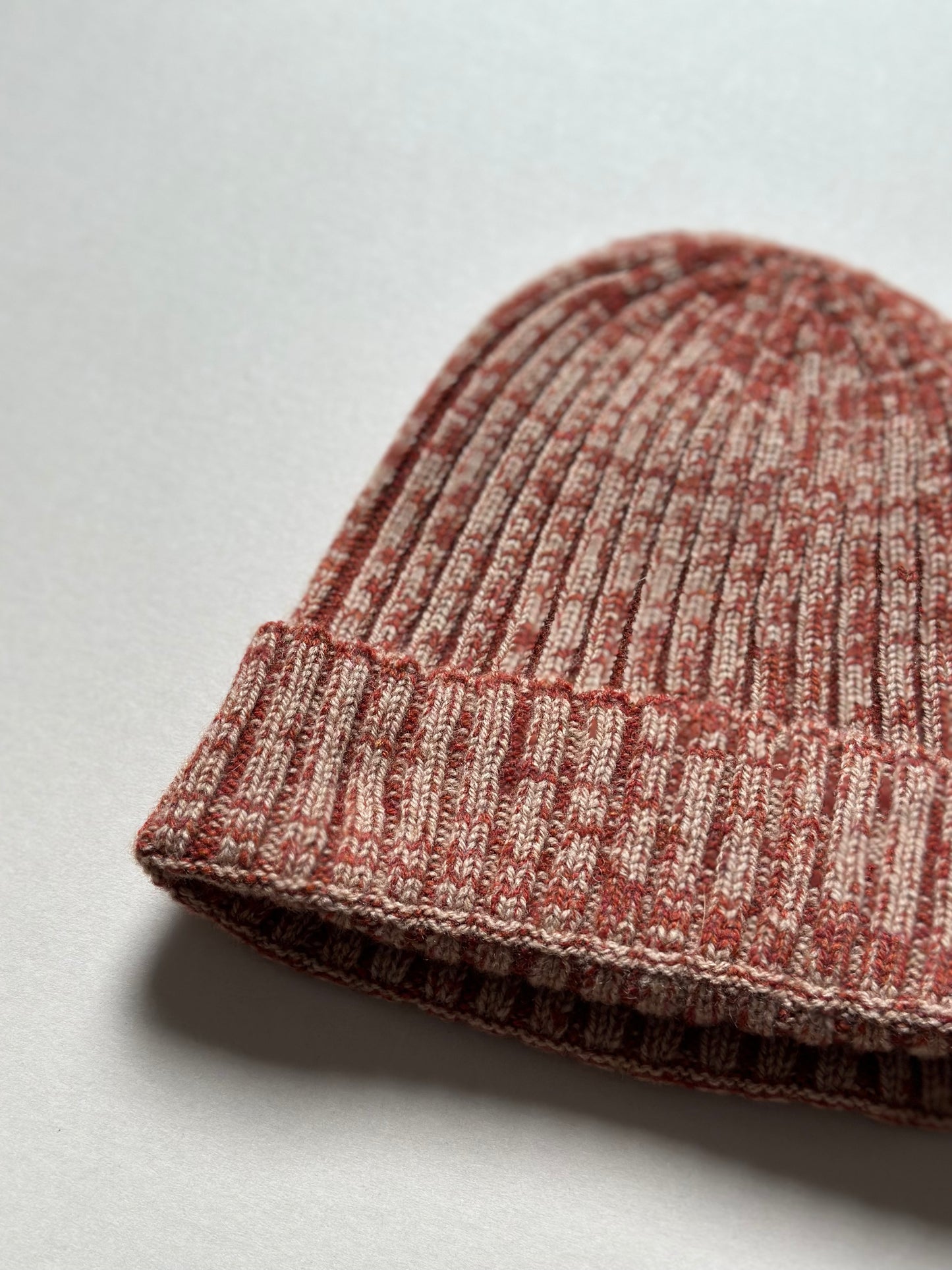 Rove Knitted Beanie in Burgundy