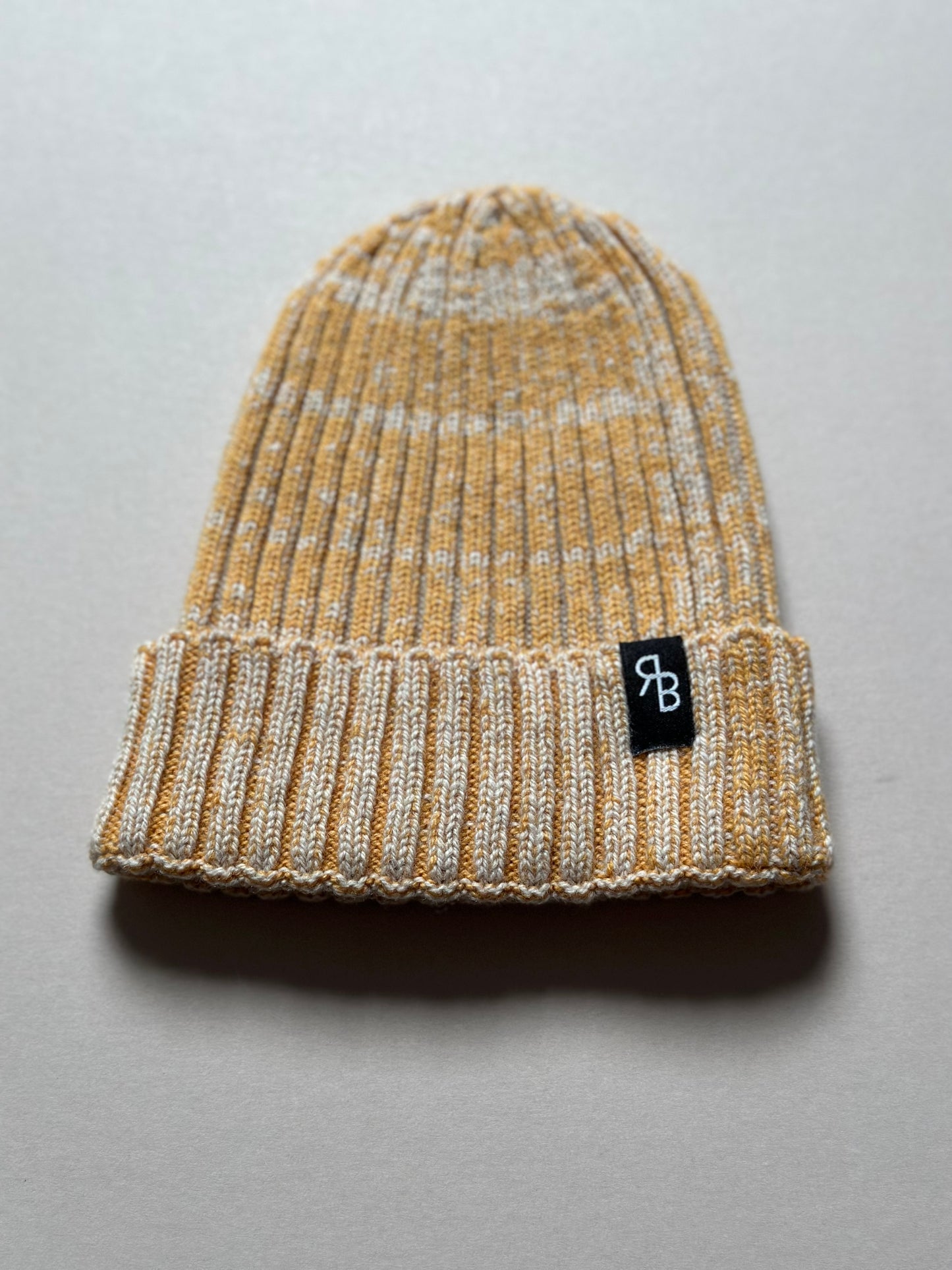 Rove Knitted Beanie in Mustard