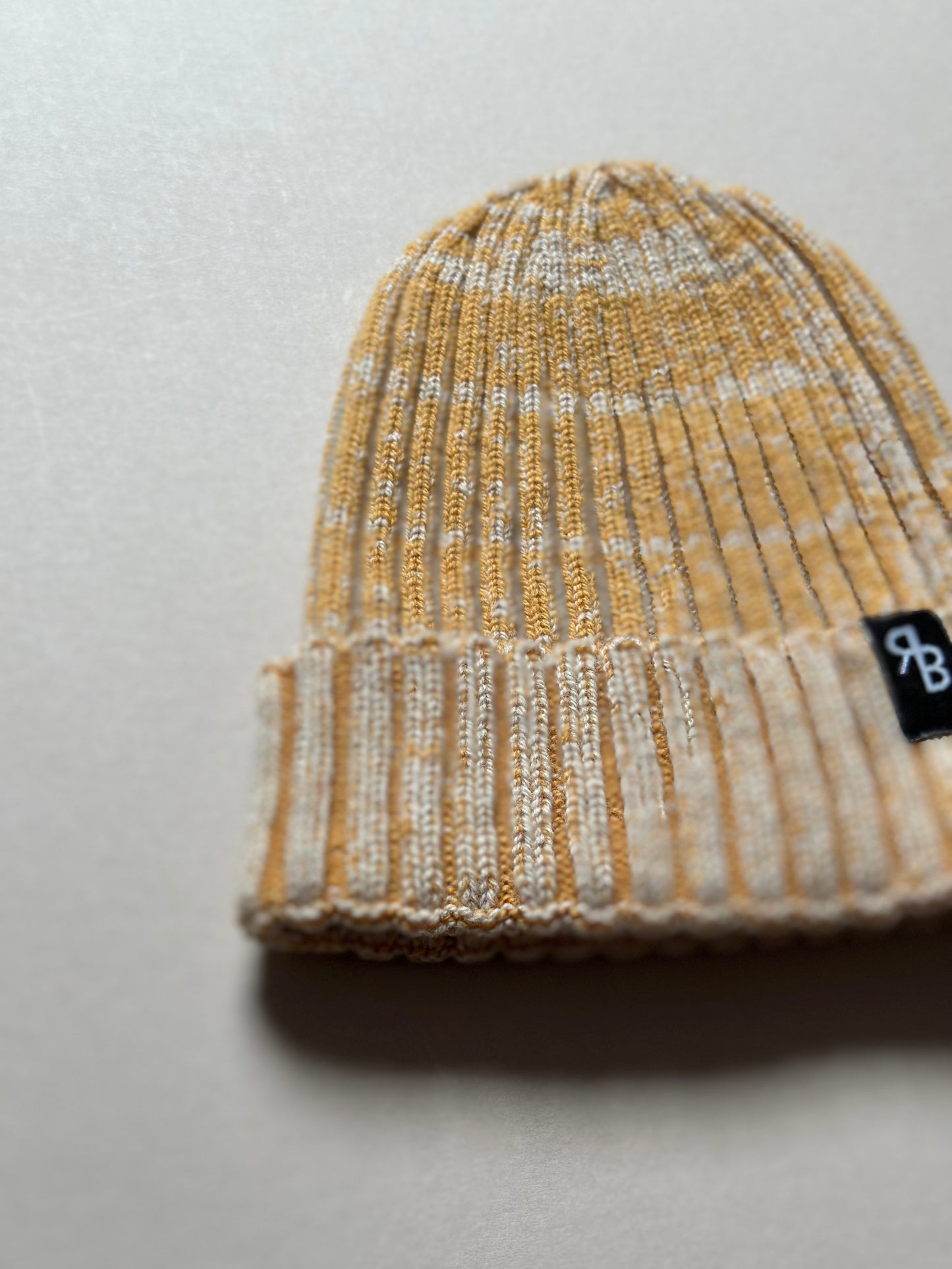 Rove Knitted Beanie in Mustard