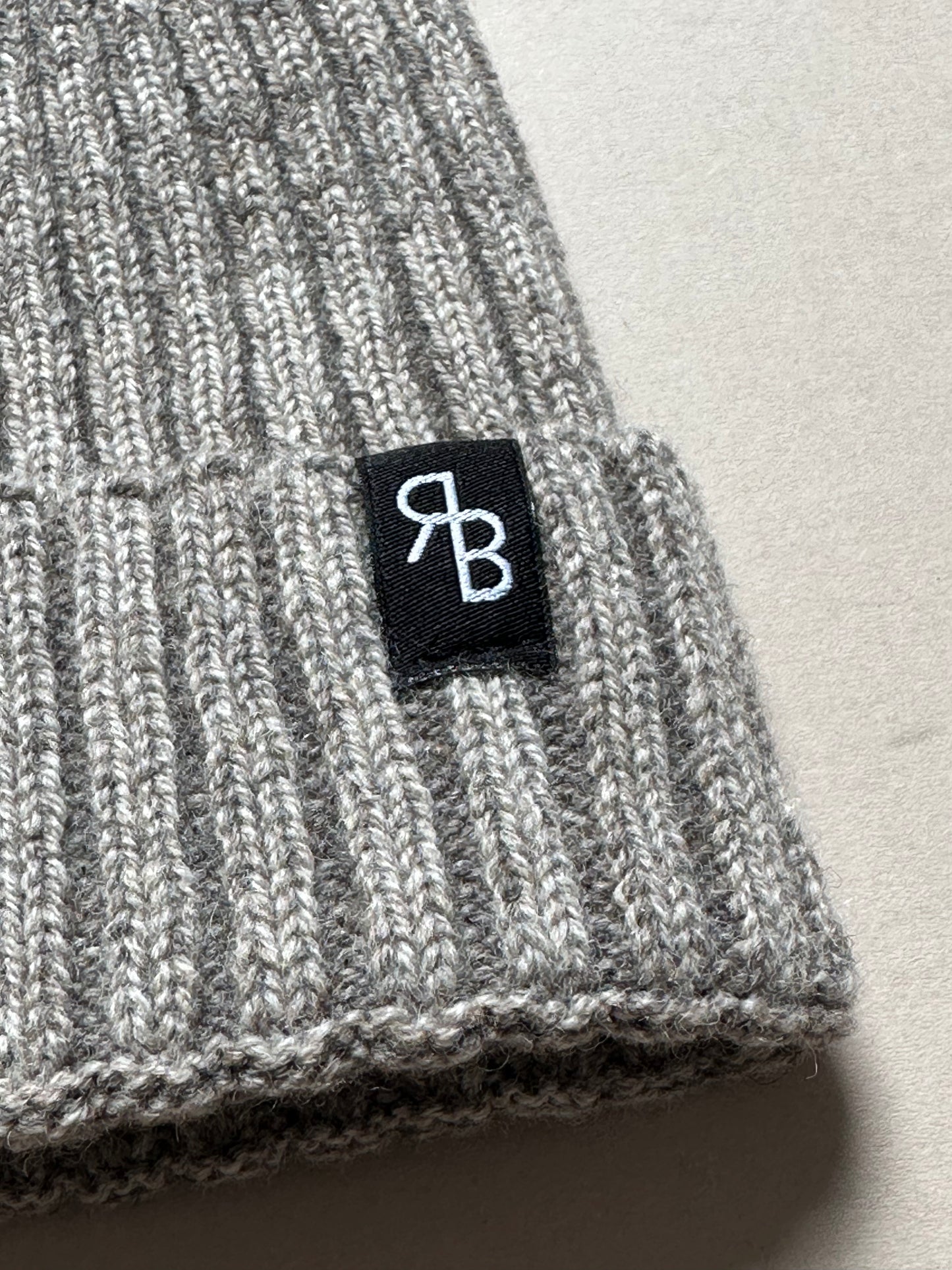 Rove Knitted Beanie in Grey